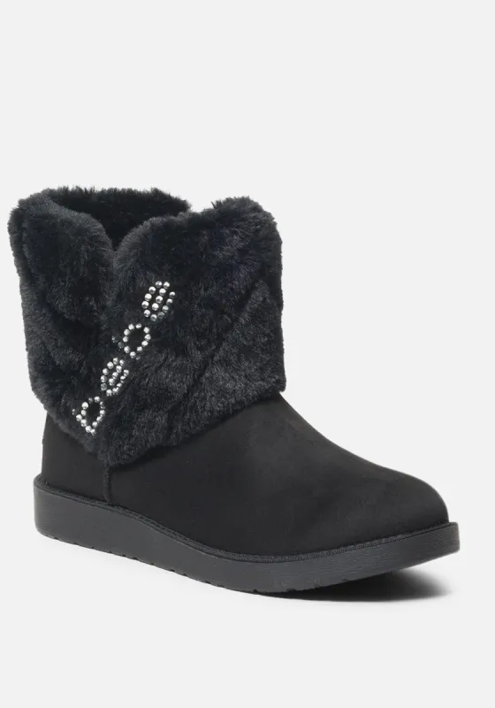 Larabelle Faux Suede Winter Boot made by Bebe