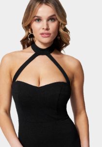 Halter Neck Mini Dress sold by Bebe