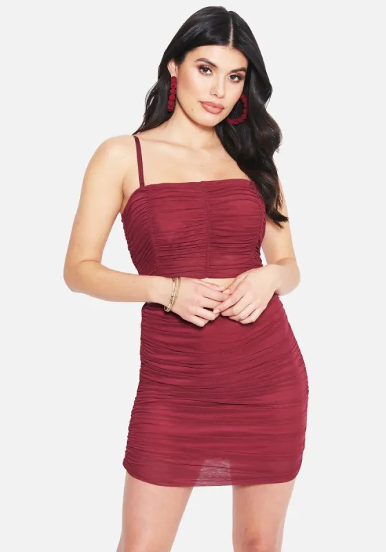 Stretch Mesh Crop Top sold by Bebe