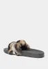 Flynna Faux Fur Slides sold by Bebe