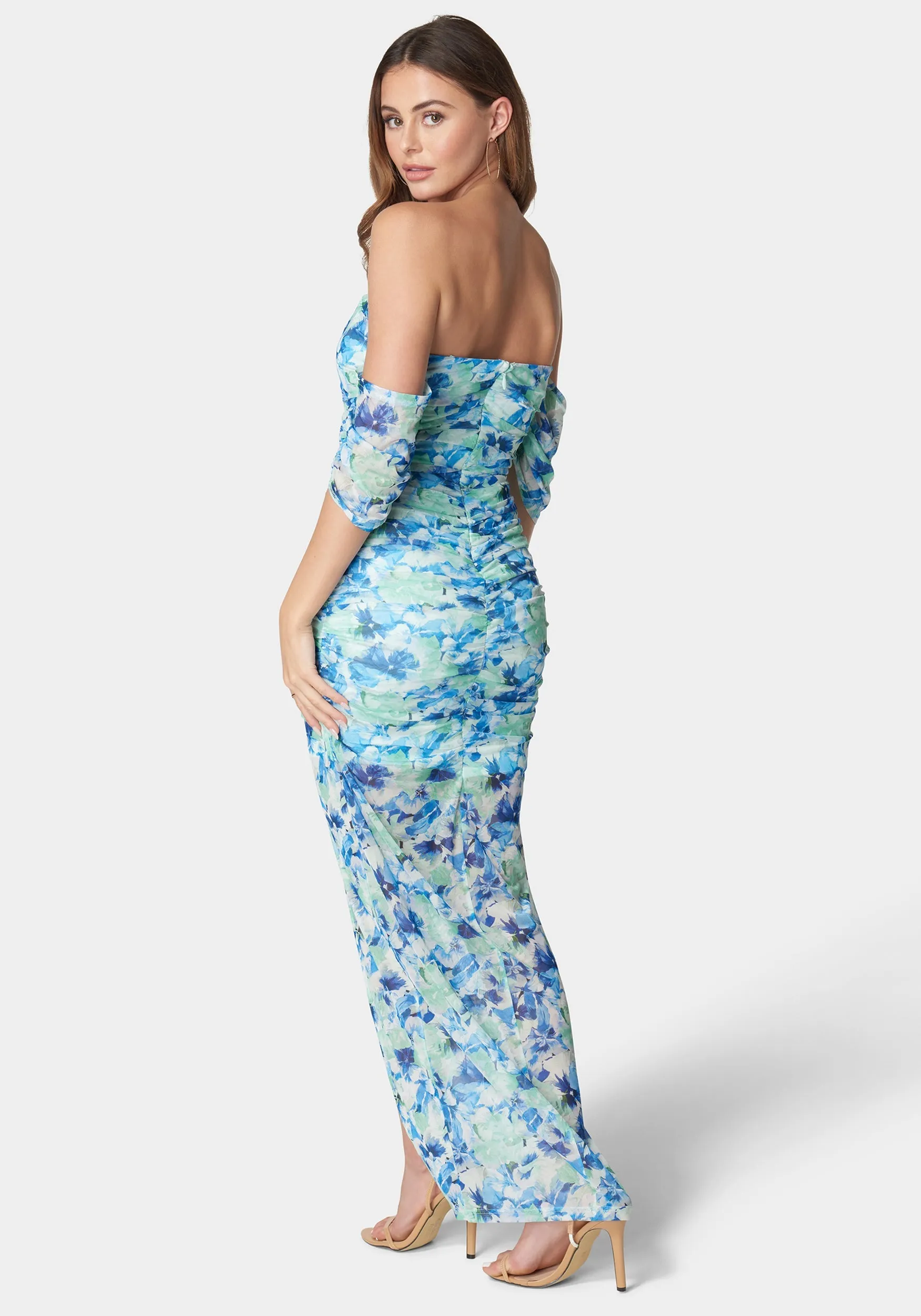 Off Shoulder Mesh Dress sold by Bebe product image thumbnail 3