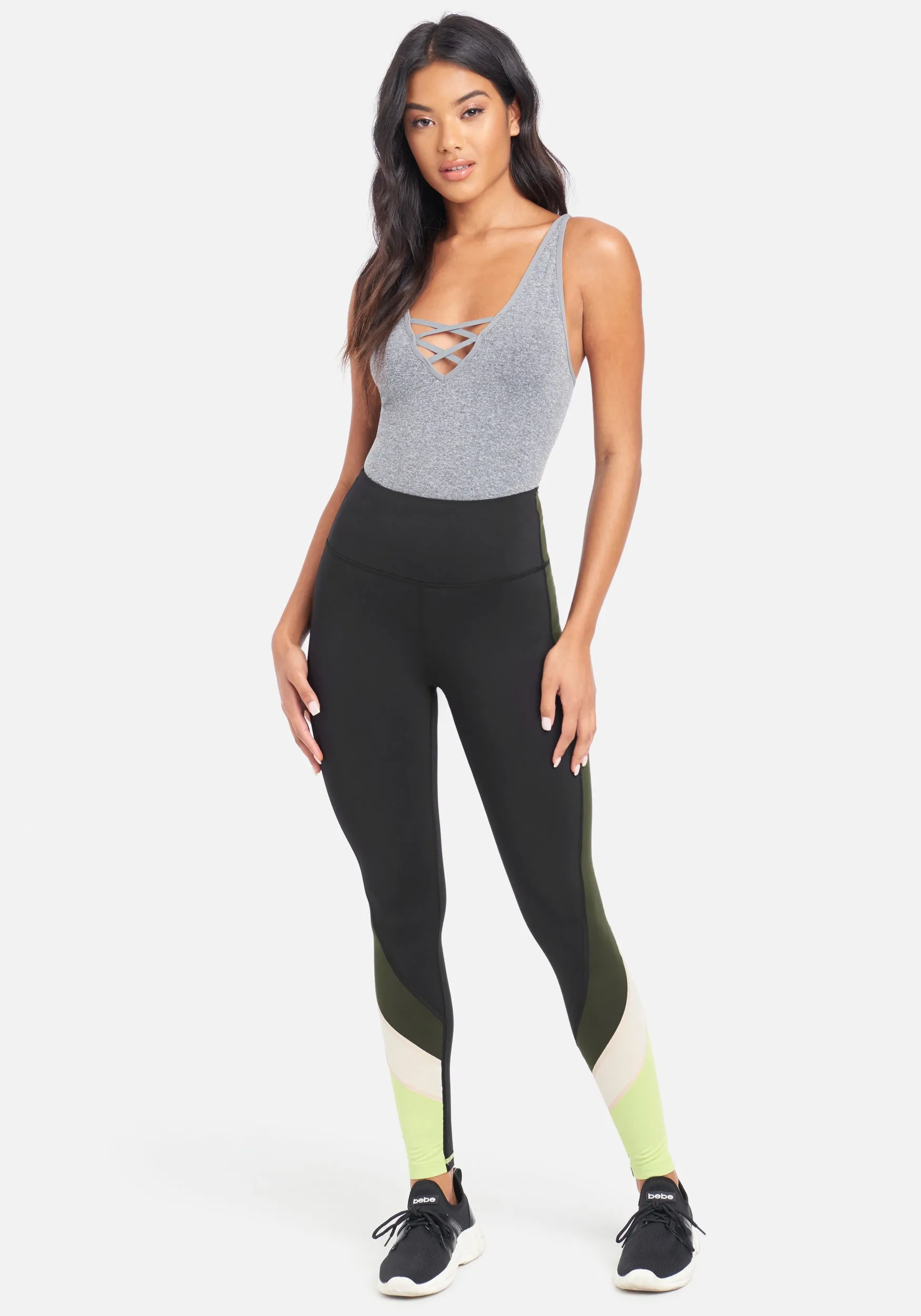 Bebe Sport Color Block Legging sold by Bebe product image thumbnail 3