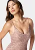 V-Neck Lace Mini Dress sold by Bebe