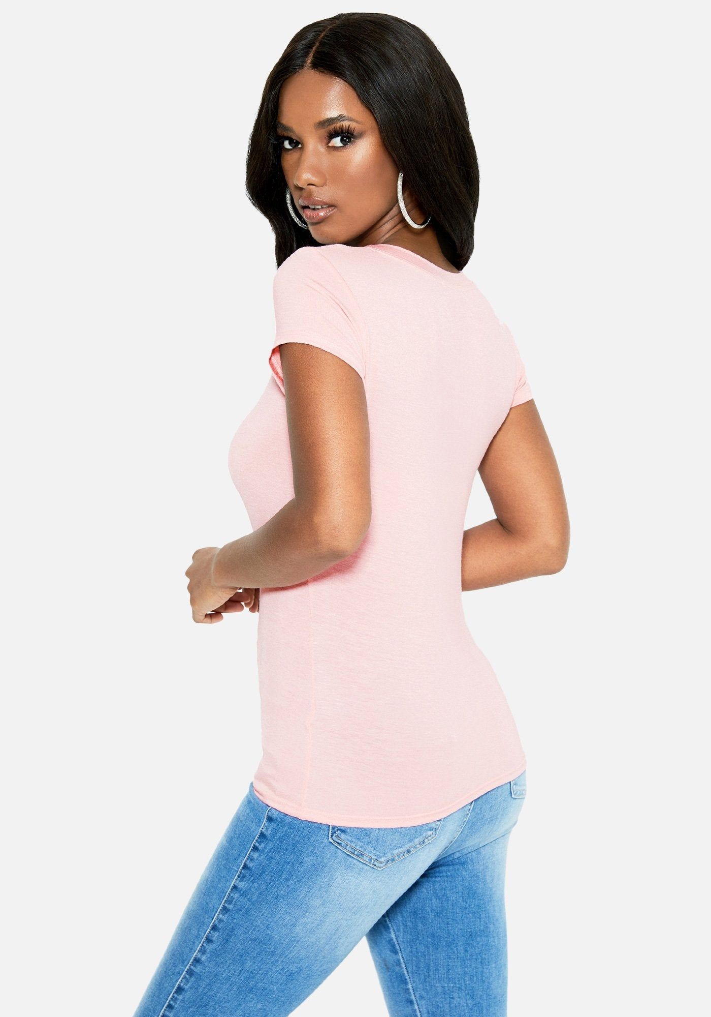 Crystal Logo Short Sleeve Tee sold by Bebe product image thumbnail 3