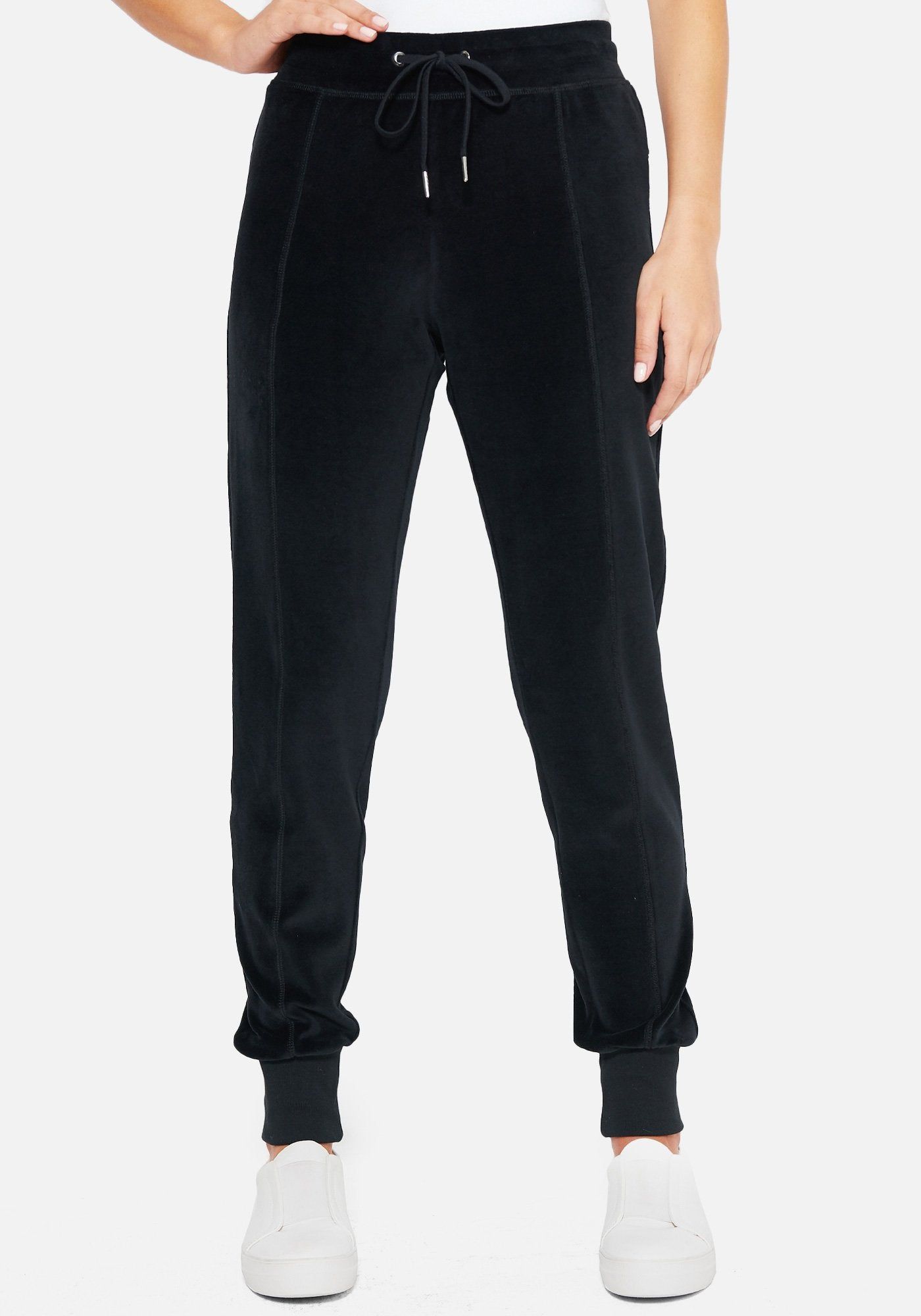 Logo Velour Jogger Pants sold by Bebe