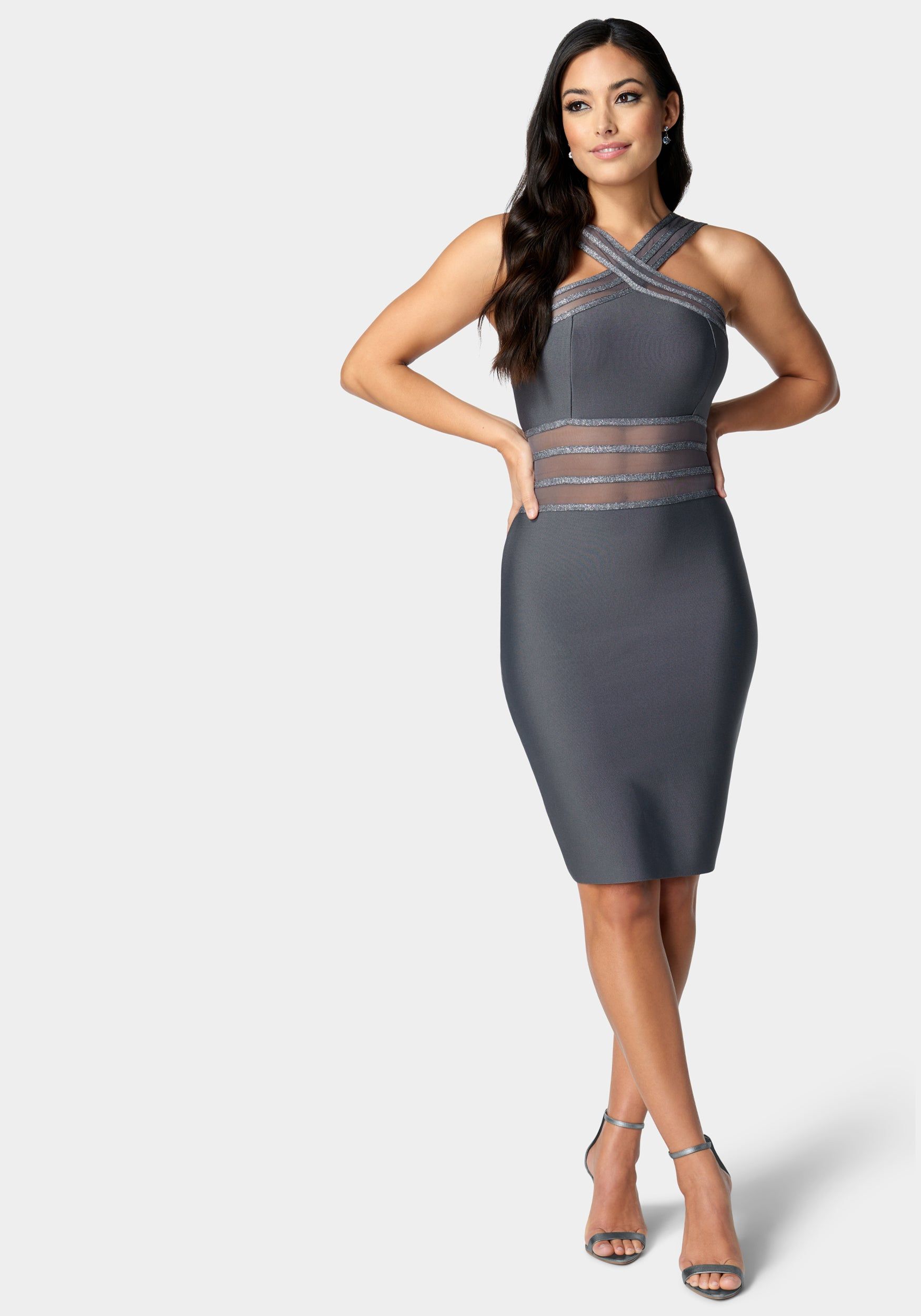 Bandage Cross Front Dress sold by Bebe product image thumbnail 2