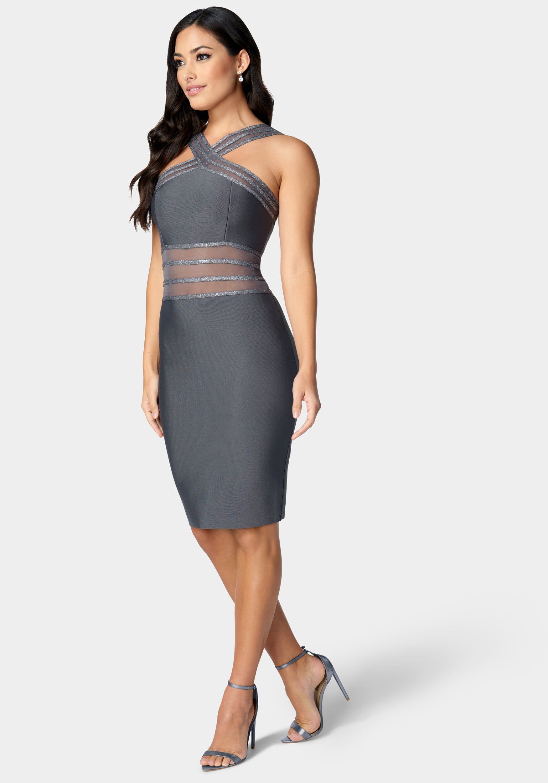 Bandage Cross Front Dress sold by Bebe product image thumbnail 3