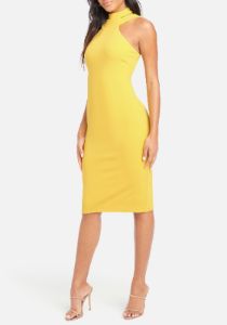 Halter Neck Bodycon Midi Dress sold by Bebe