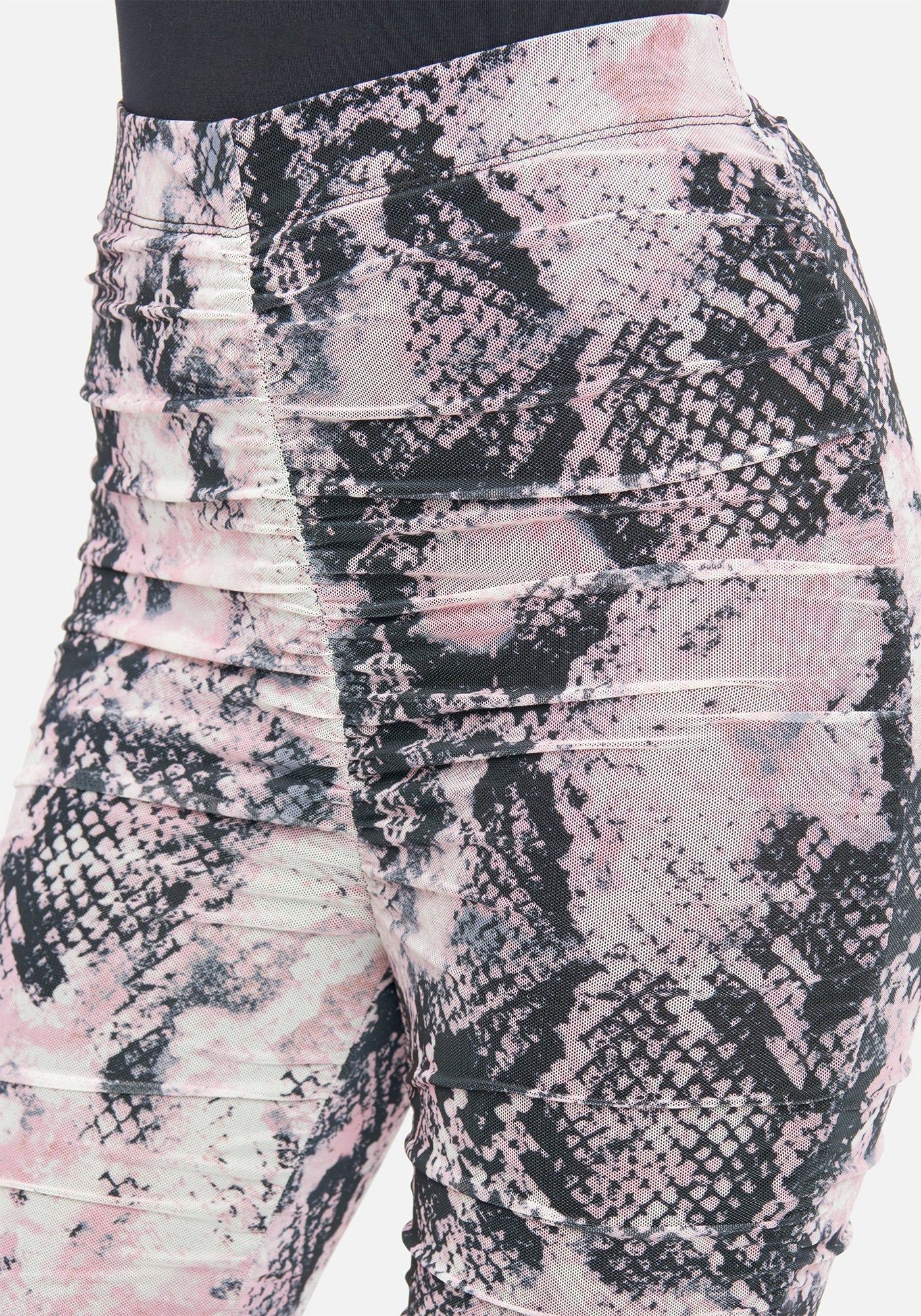 Printed Mesh Ruched Legging sold by Bebe product image thumbnail 4