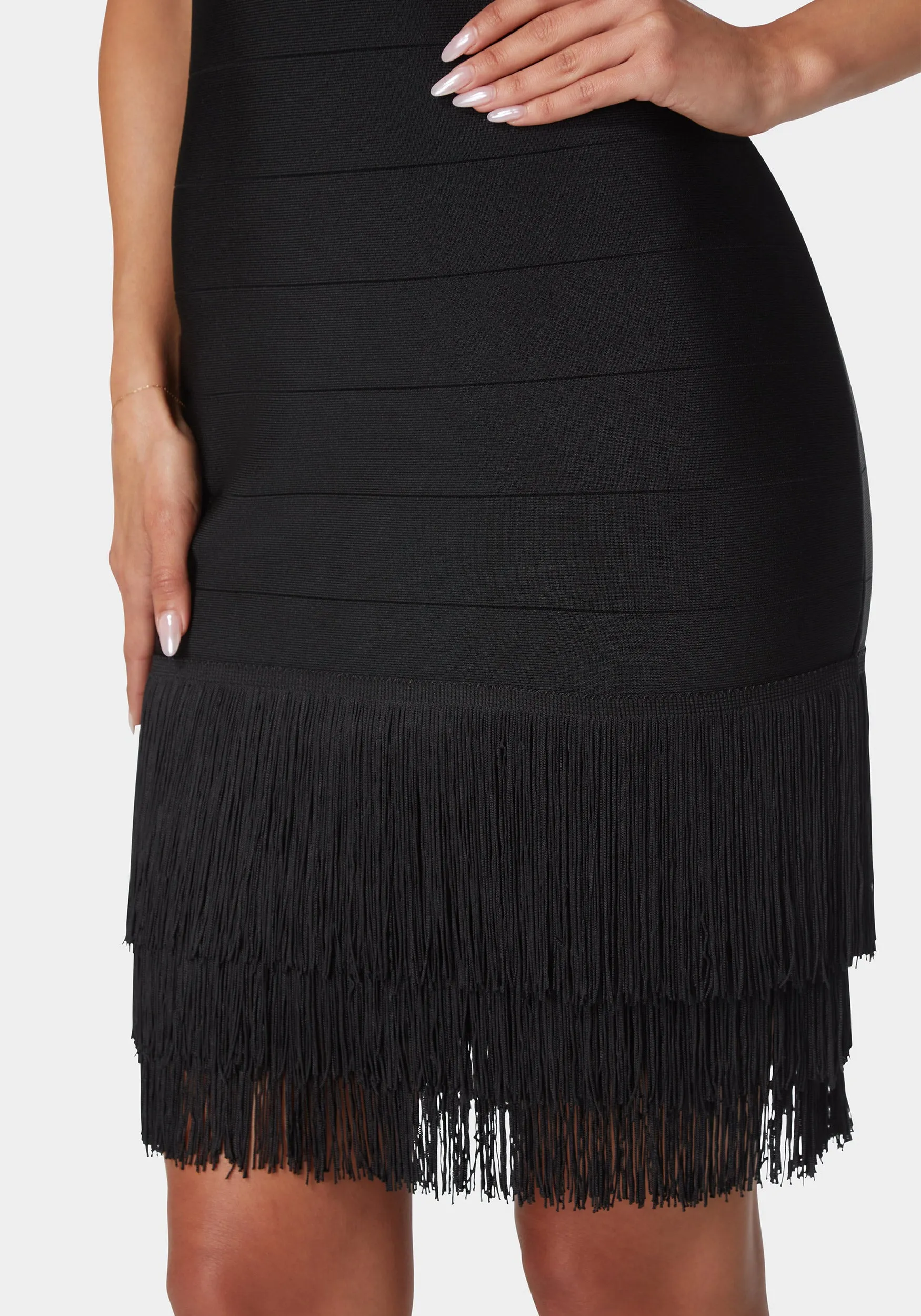 Bandage Fringe Dress sold by Bebe product image thumbnail 4