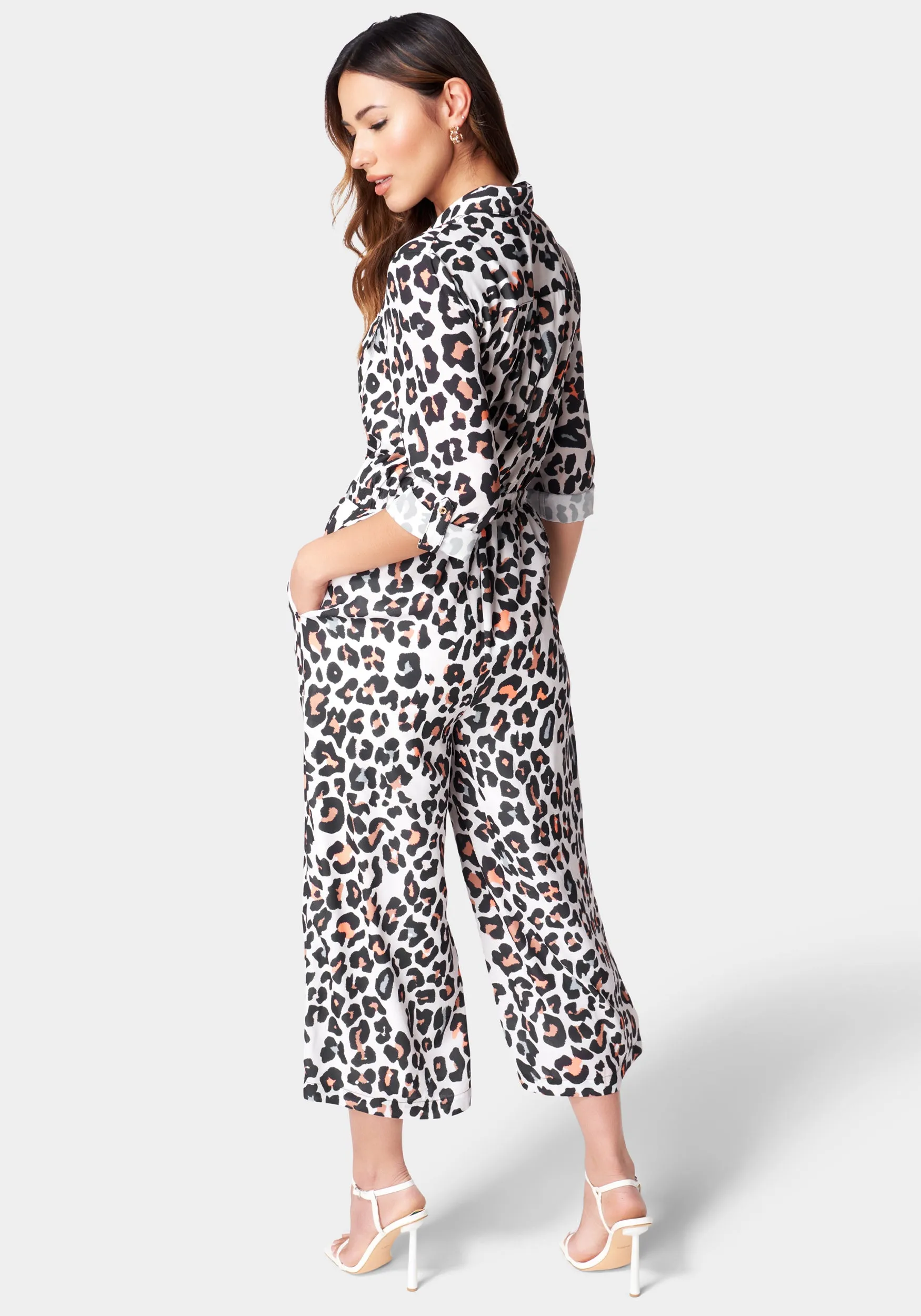 Utility Pocket Culotte Jumpsuit sold by Bebe product image thumbnail 3