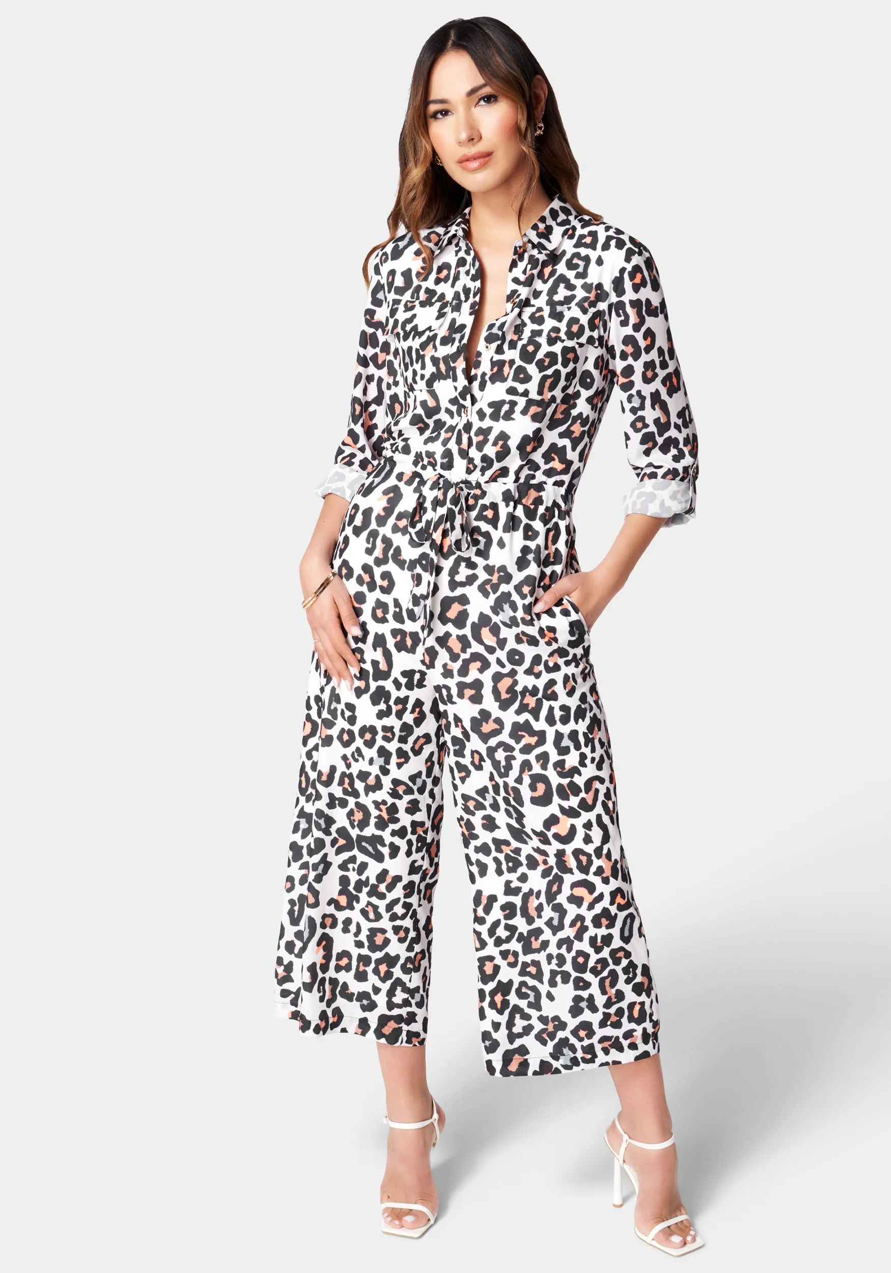 Utility Pocket Culotte Jumpsuit sold by Bebe