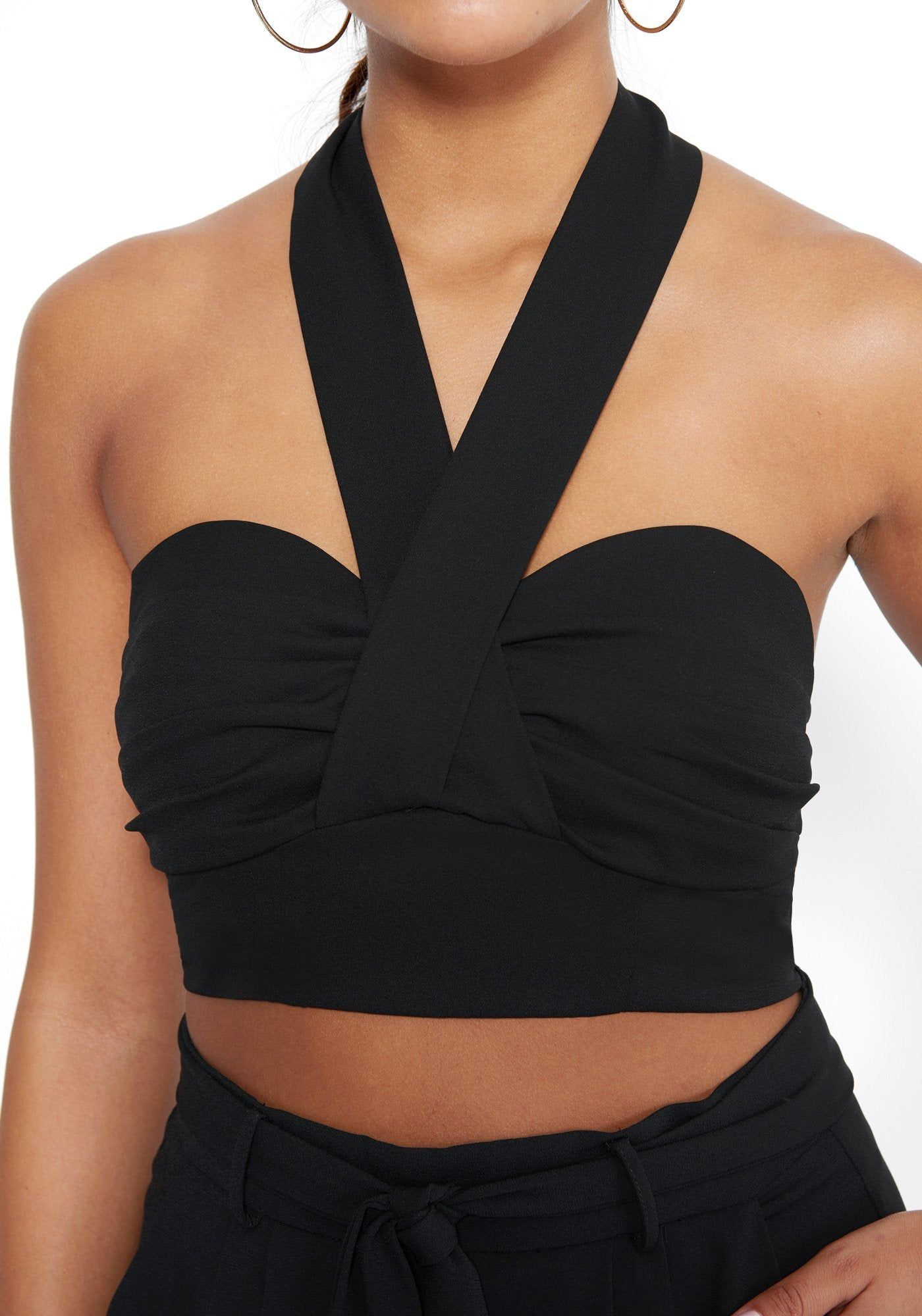 Wrap Tie Crop Top sold by Bebe product image thumbnail 4