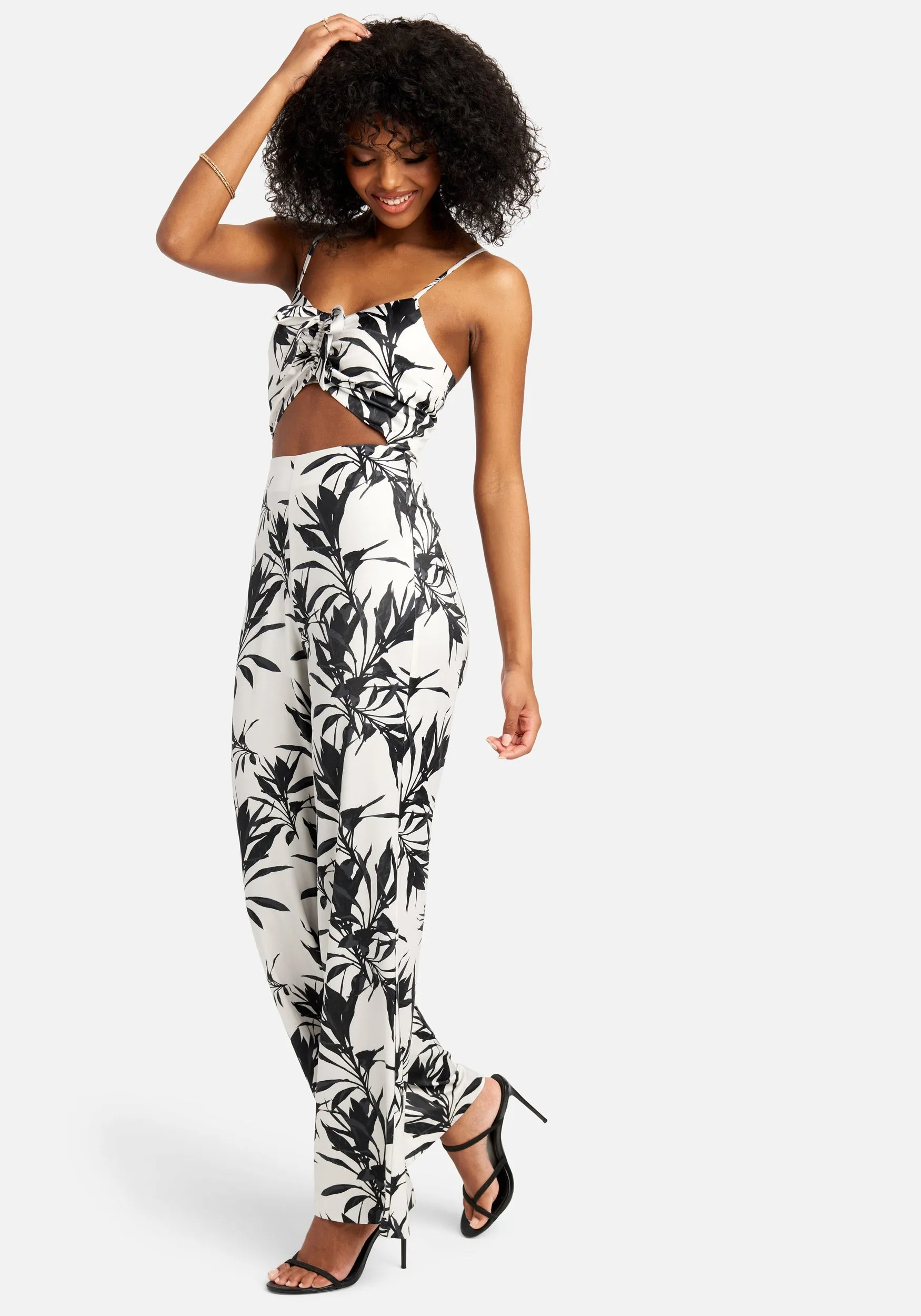 Cut Out Wide Leg Jumpsuit sold by Bebe product image thumbnail 2