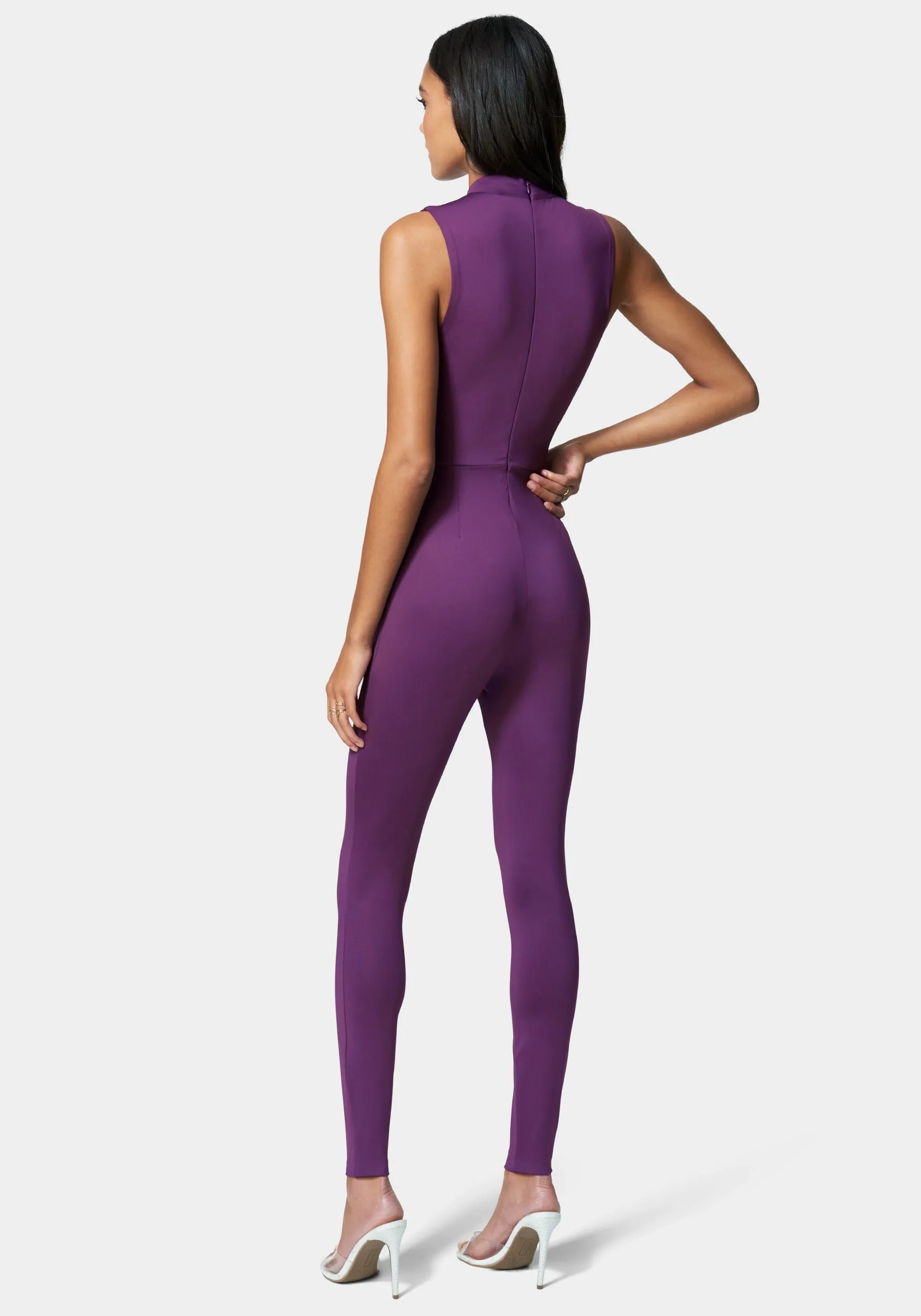 Caged Neck Choker Catsuit sold by Bebe product image thumbnail 3