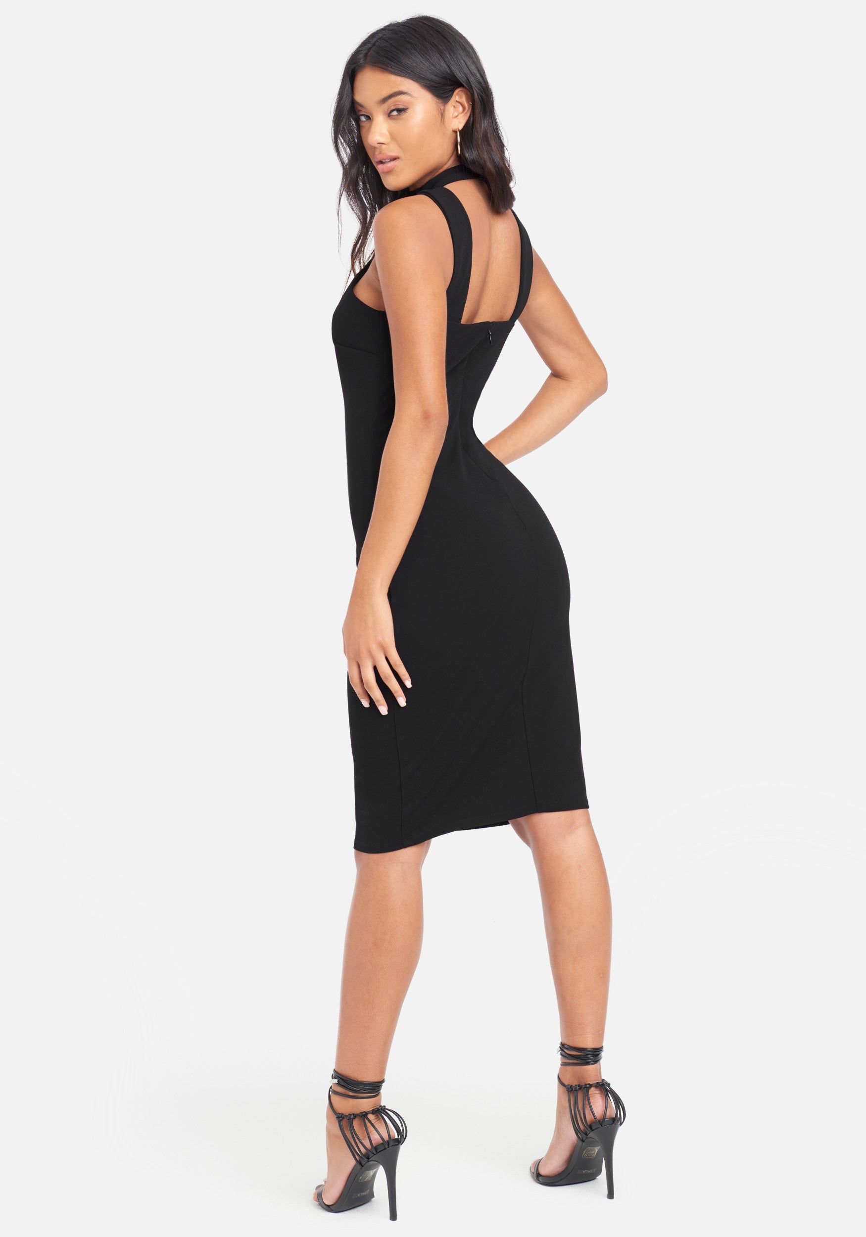 Halter Neck Bodycon Midi Dress sold by Bebe product image thumbnail 3