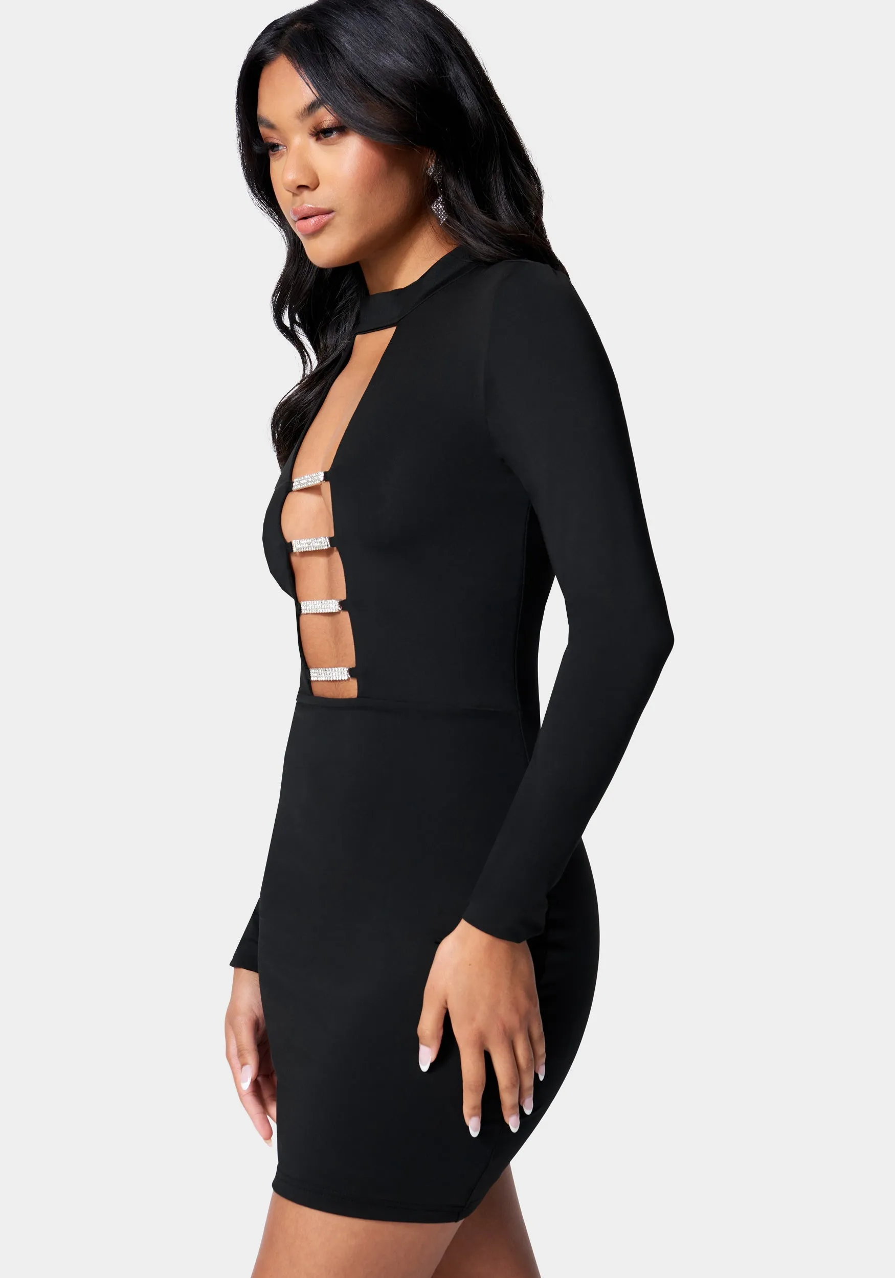 Embellished Caged Dress sold by Bebe product image thumbnail 2