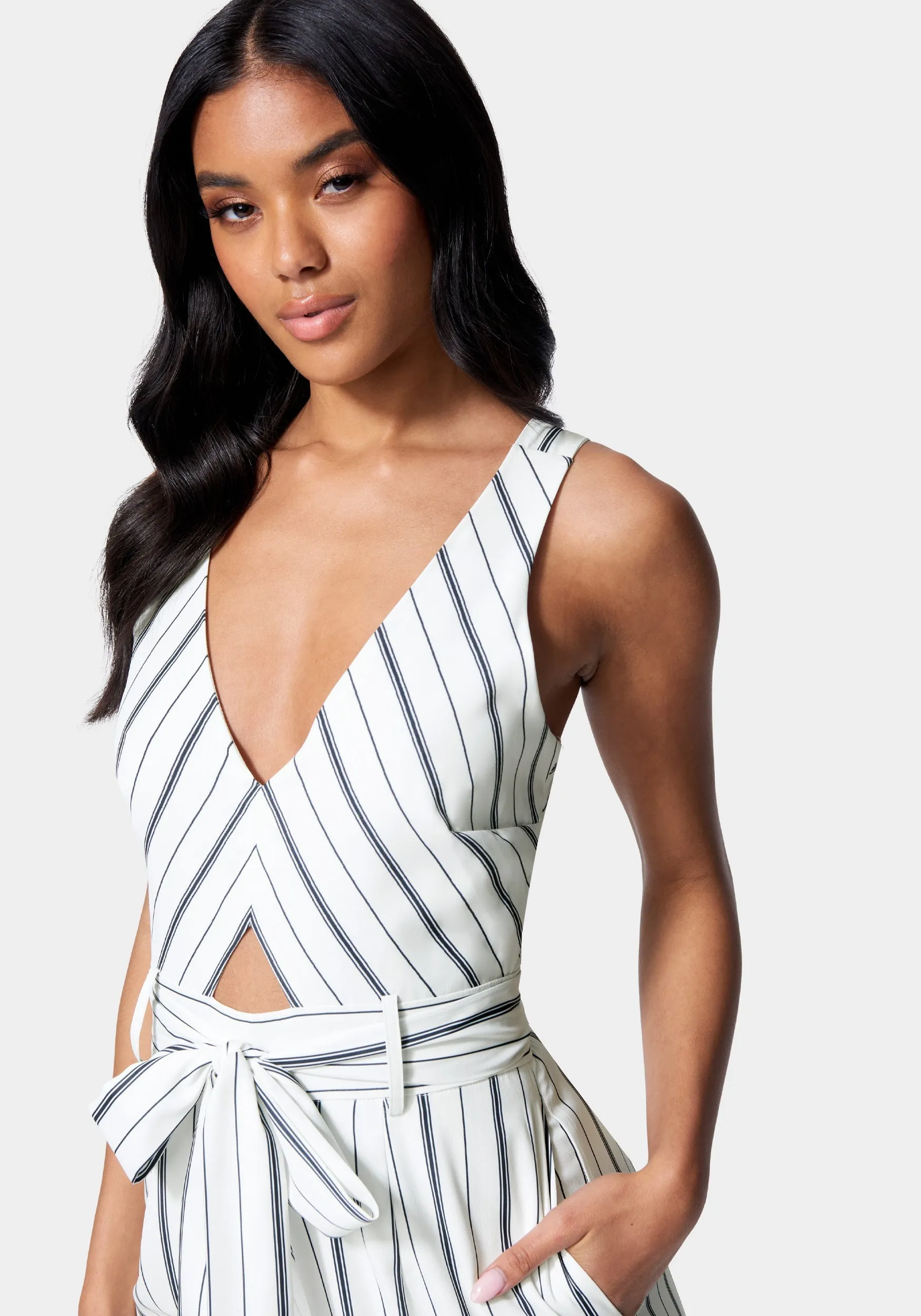 Sleeveless Wide Leg Jumpsuit sold by Bebe product image thumbnail 4
