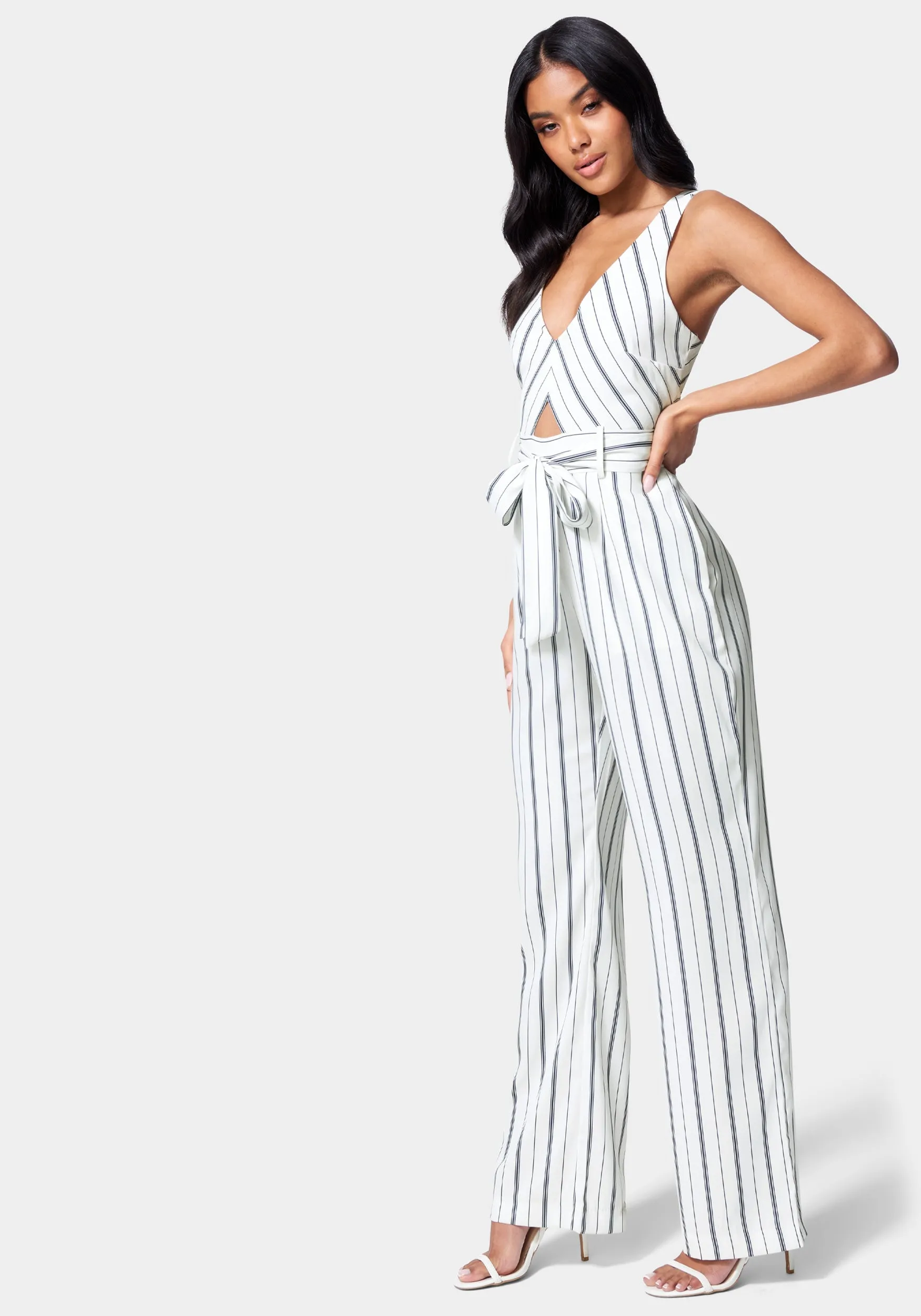 Sleeveless Wide Leg Jumpsuit sold by Bebe product image thumbnail 2