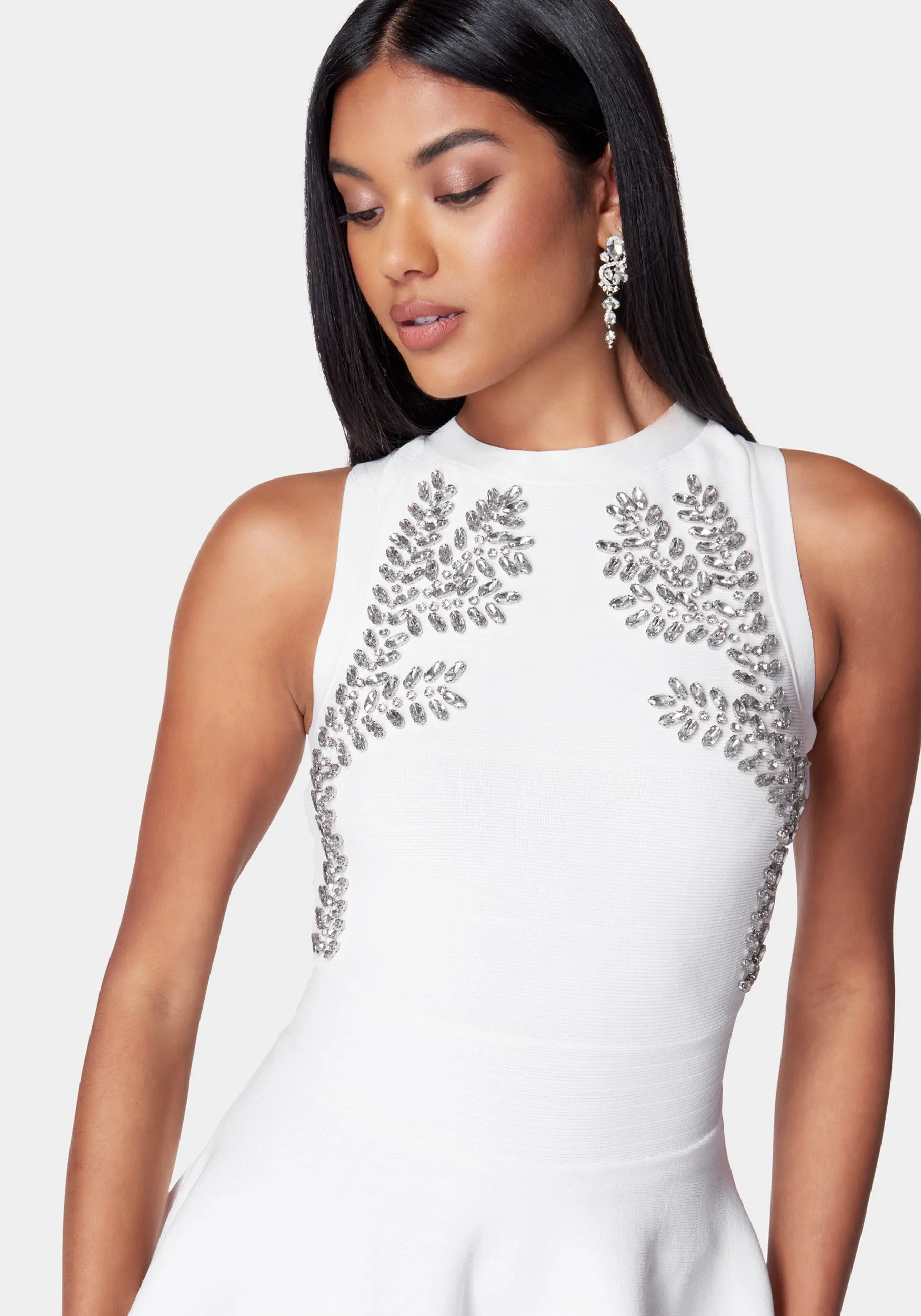 Embellished Peplum Sweater Top sold by Bebe product image thumbnail 5