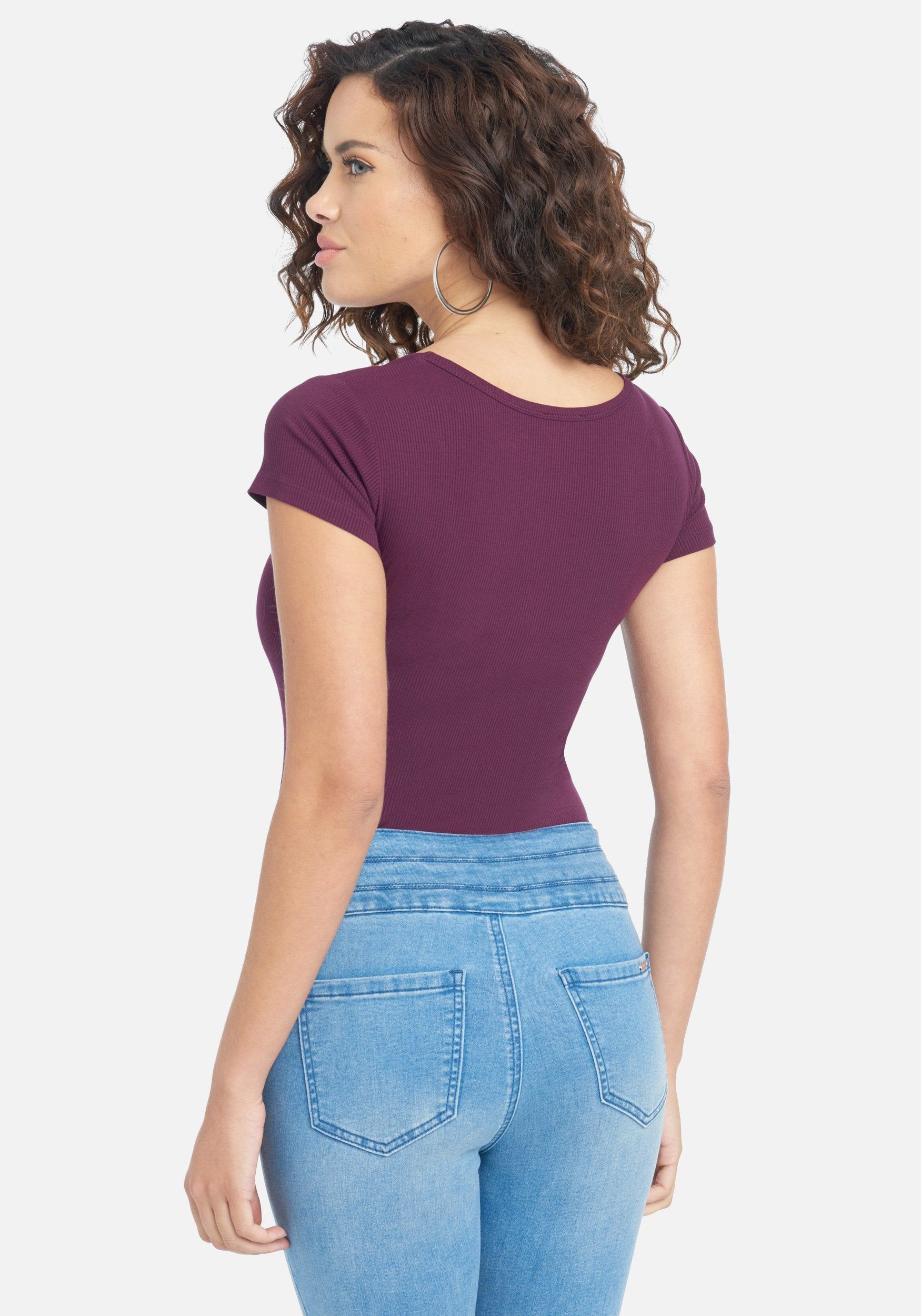 Crystal Logo Round Neck Short Sleeve Tee sold by Bebe product image thumbnail 3