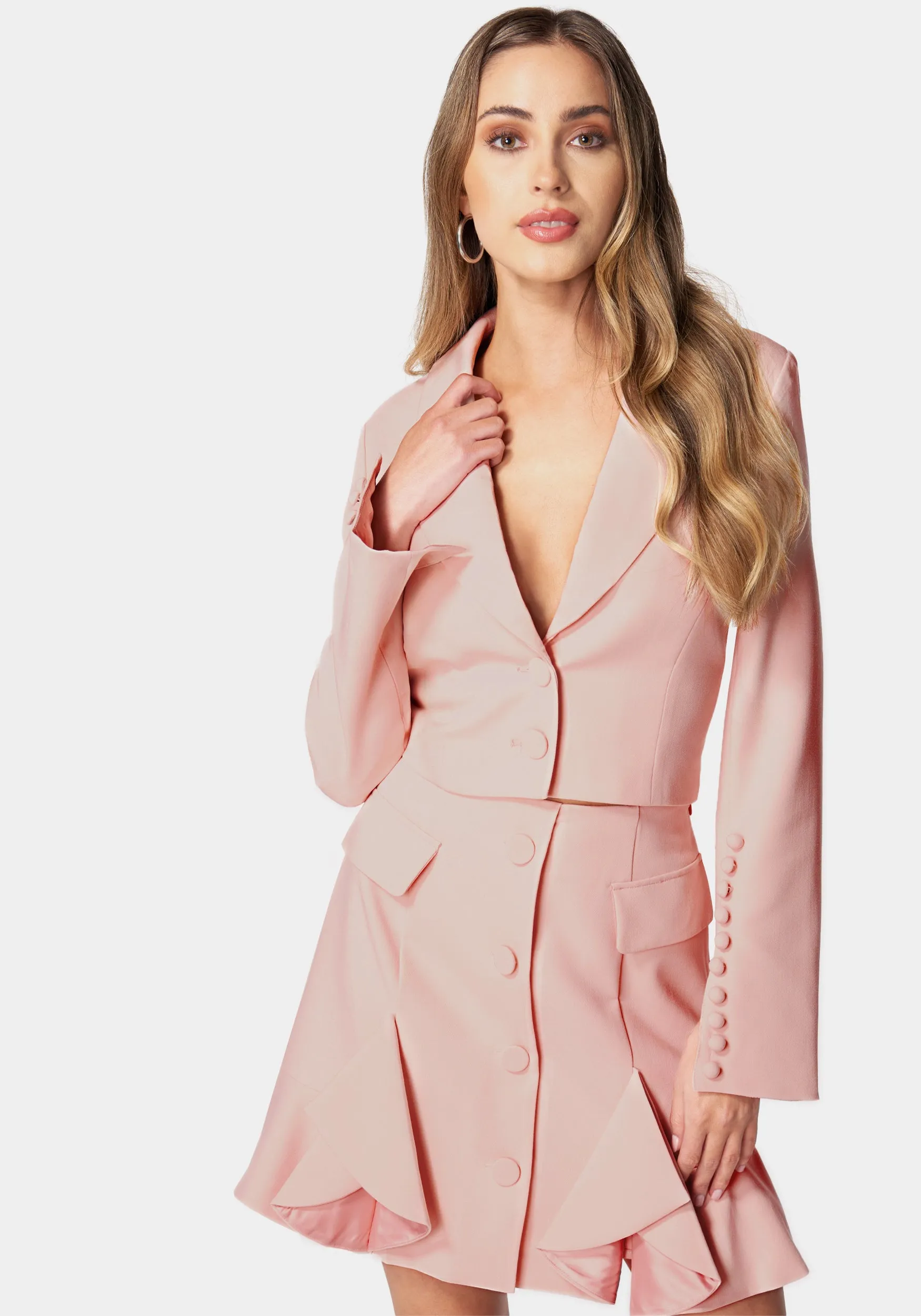 Multi Button Tailored Jacket sold by Bebe