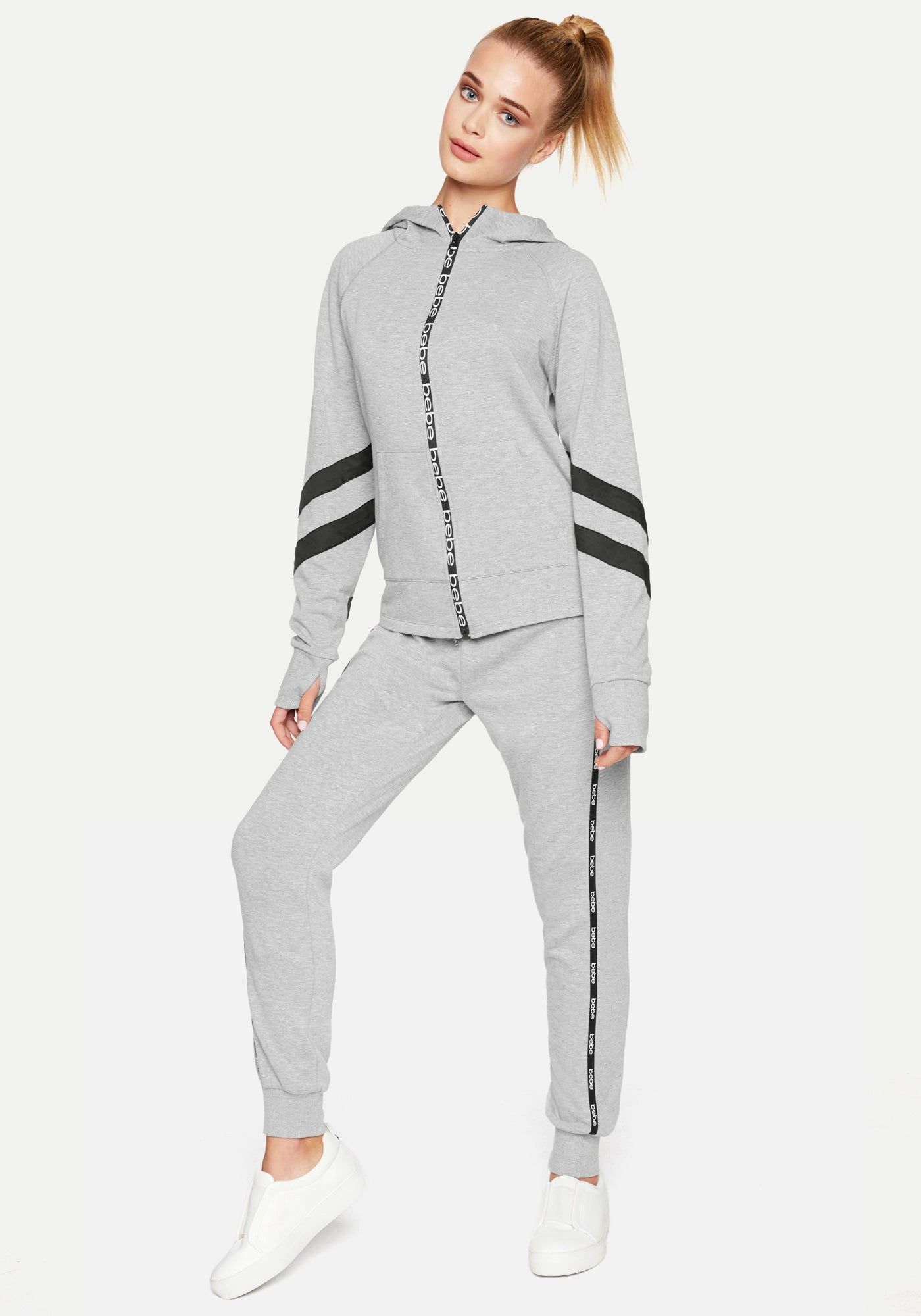 Logo Heathered Jogger Pants sold by Bebe product image thumbnail 4