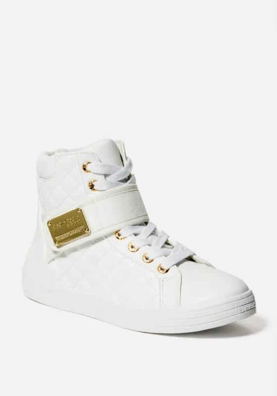 Dianica Quilted High Top Sneakers sold by Bebe