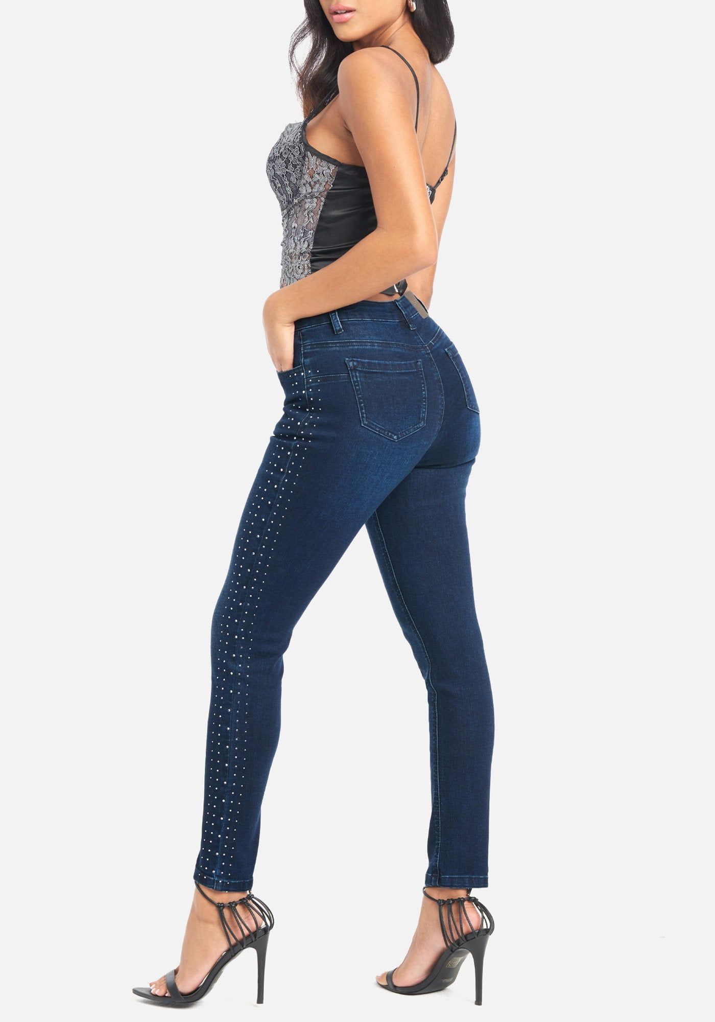 Bebe Embellished Heat Seal Jeans sold by Bebe product image thumbnail 3