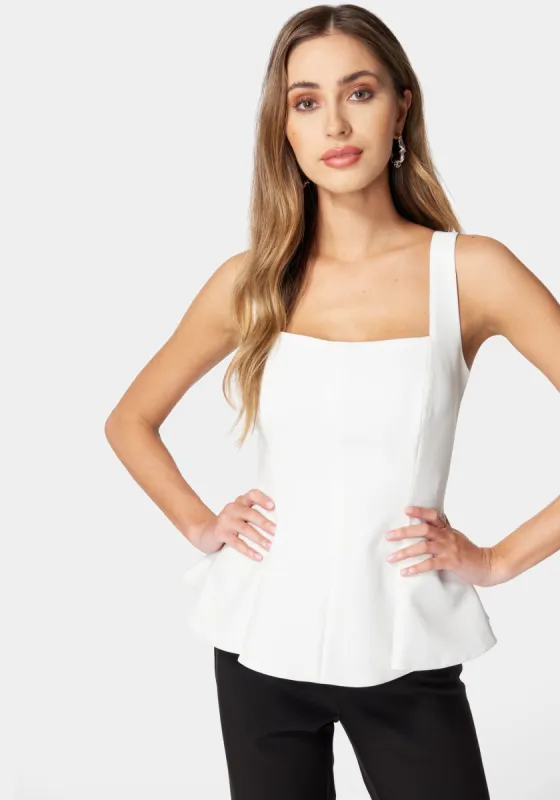 Thin Strap Peplum Top sold by Bebe