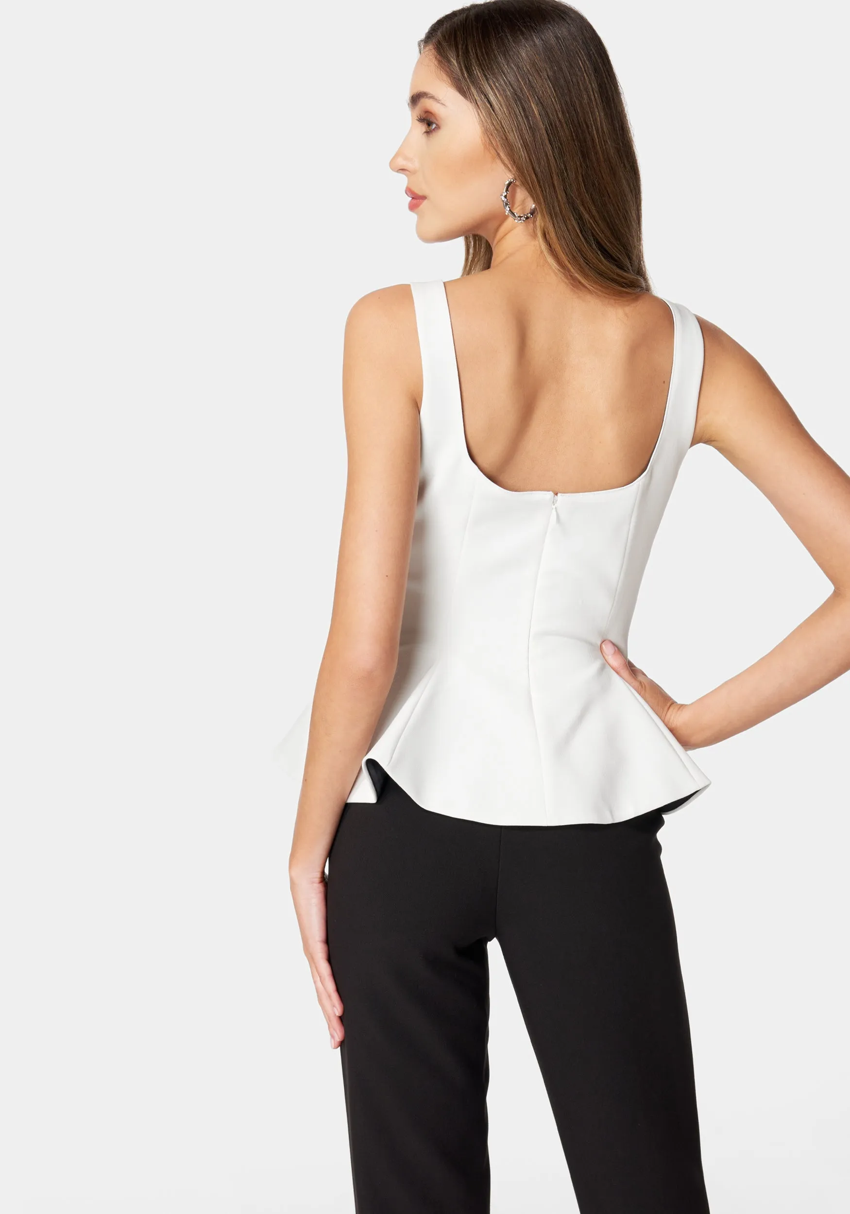 Thin Strap Peplum Top sold by Bebe product image thumbnail 3