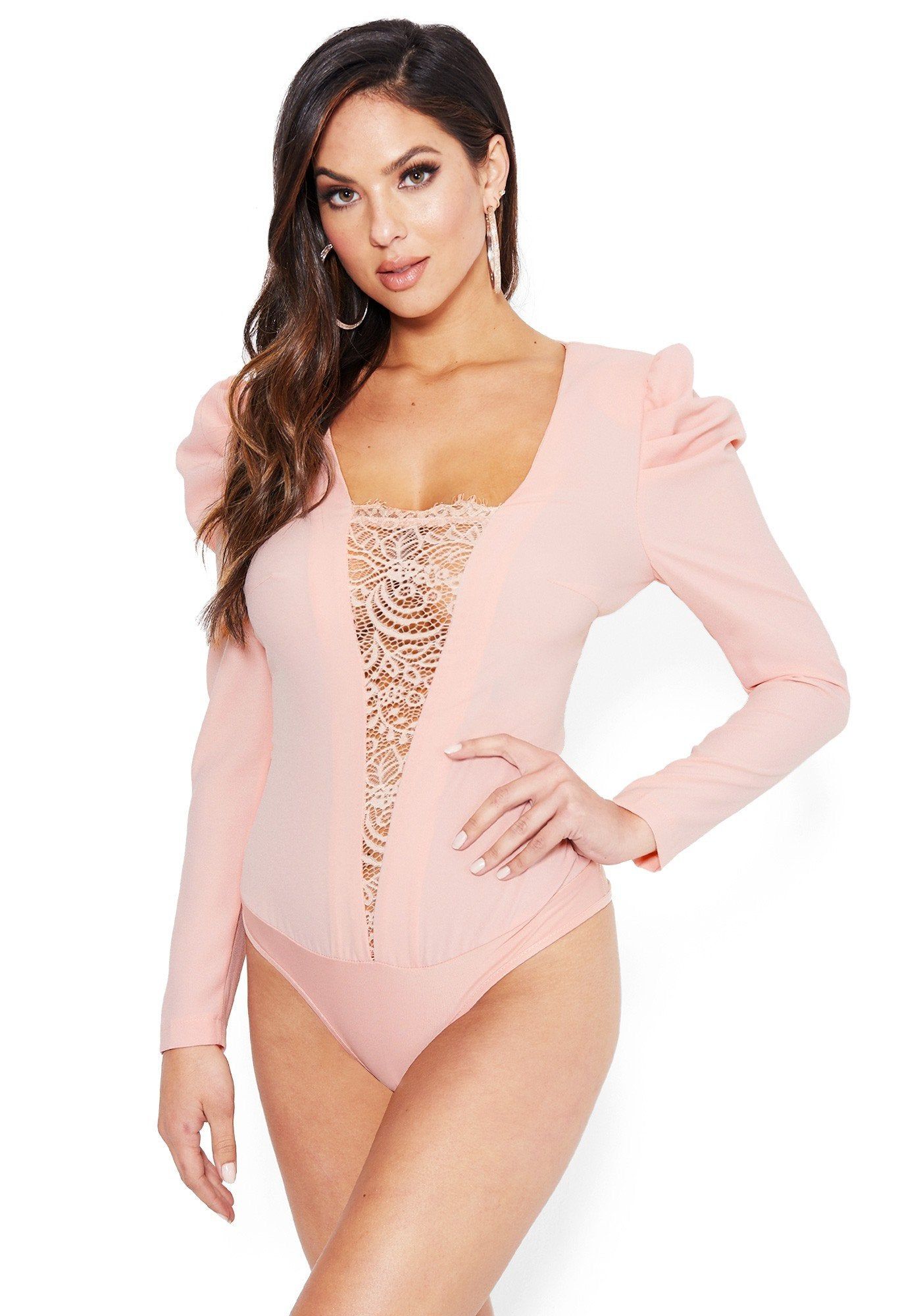 Puff Sleeve Bodysuit sold by Bebe product image thumbnail 3