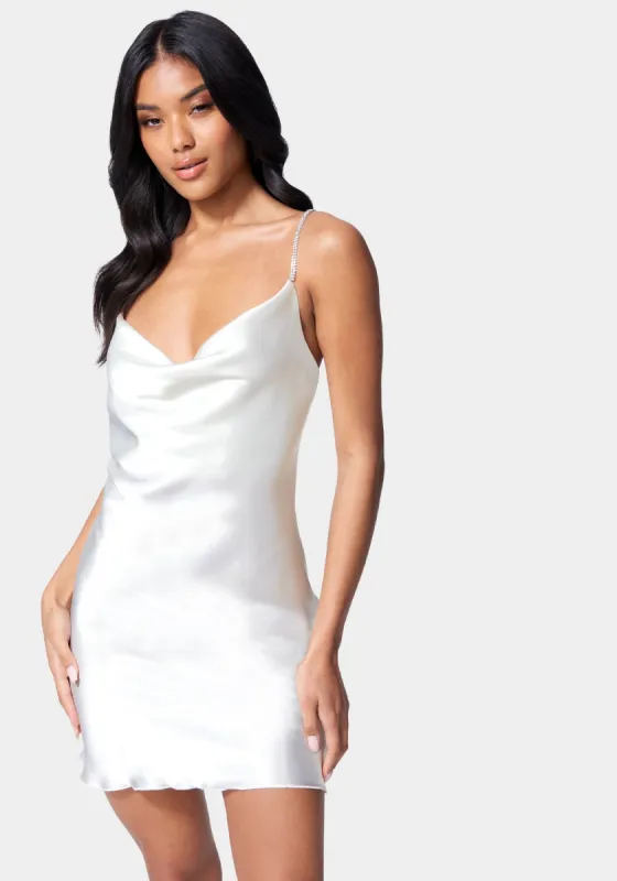 Sparkle Strap Slip Dress sold by Bebe