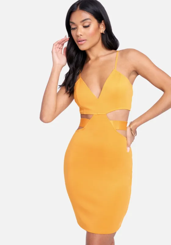 Side Cutout Bodycon Dress sold by Bebe