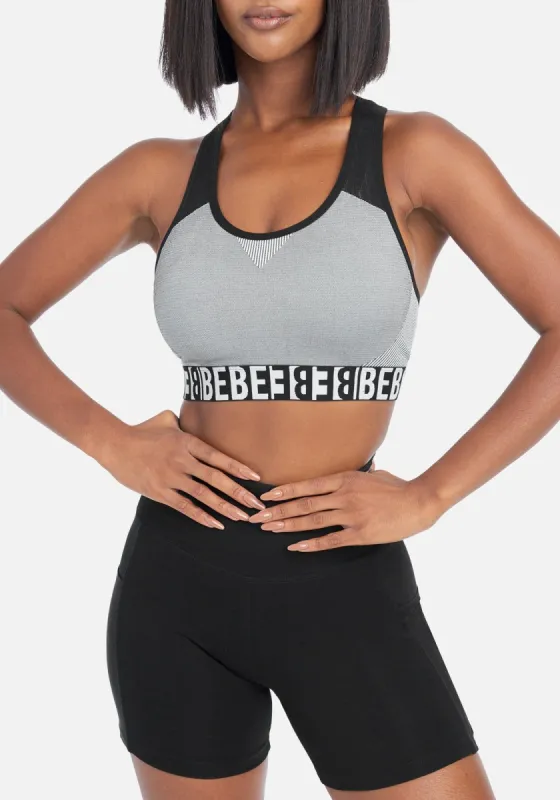 Bebe Sport Logo Seamless Bra sold by Bebe