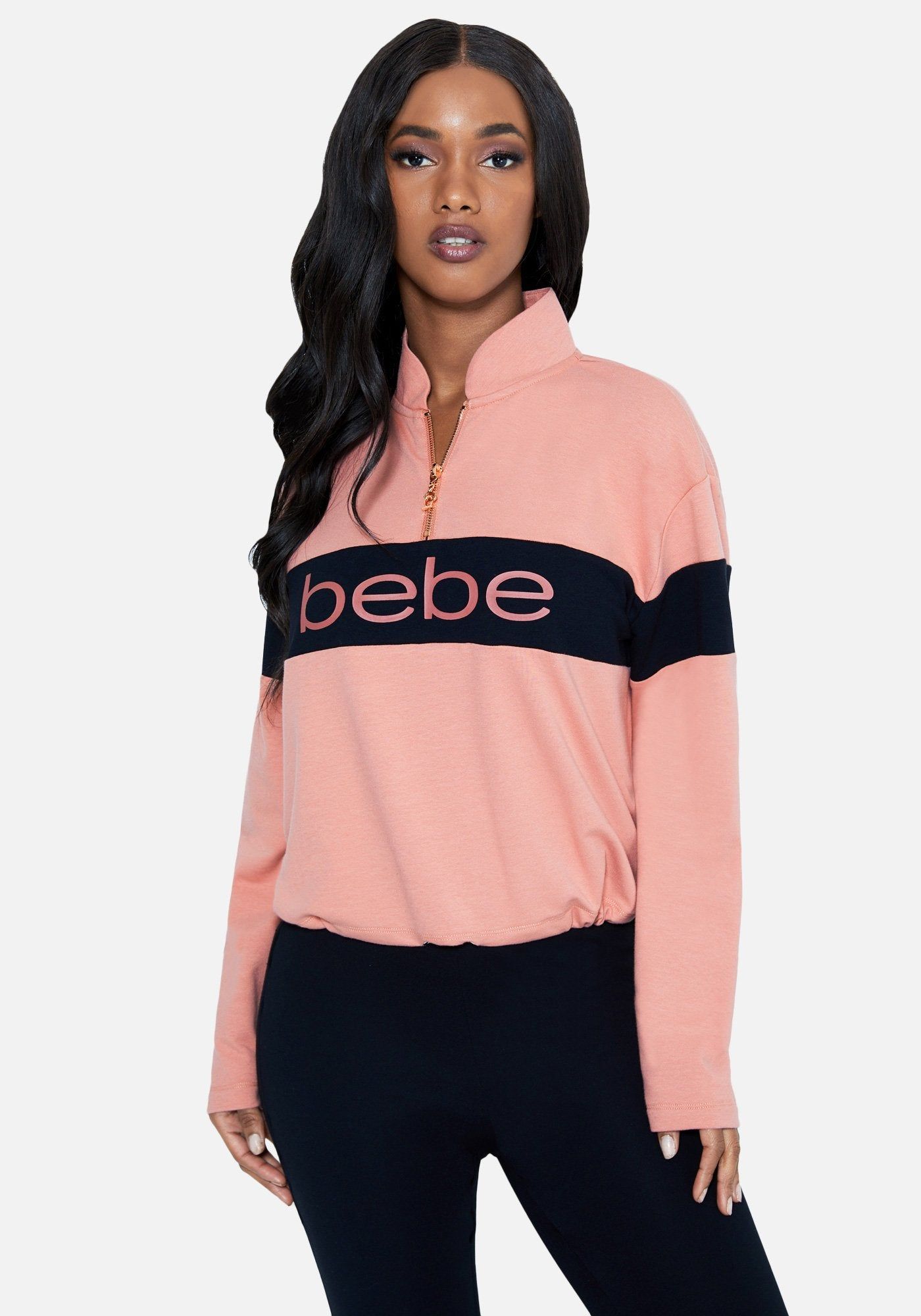 Bebe Logo French Terry Sweatshirt sold by Bebe