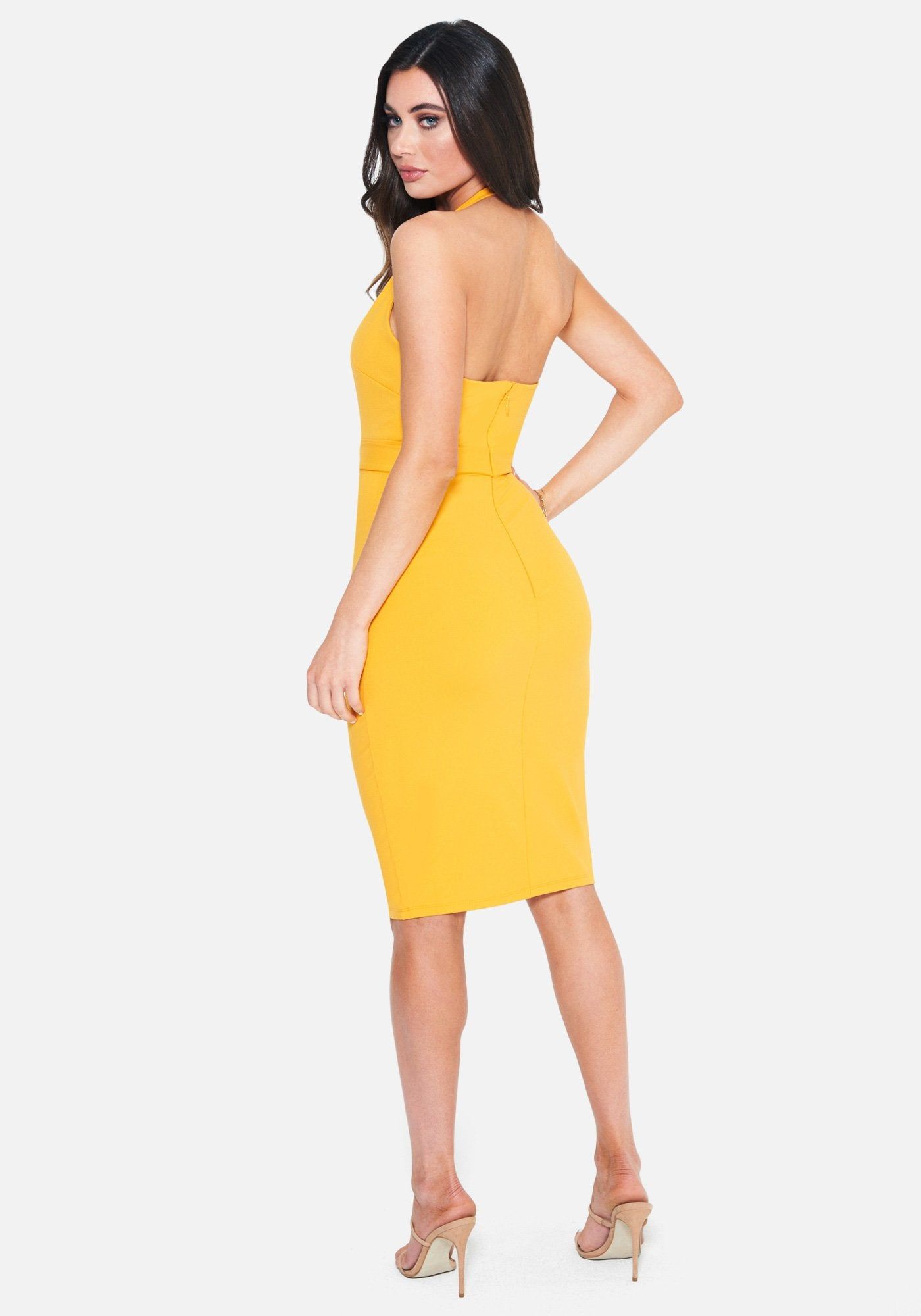 Halter Belted Knit Dress sold by Bebe product image thumbnail 3