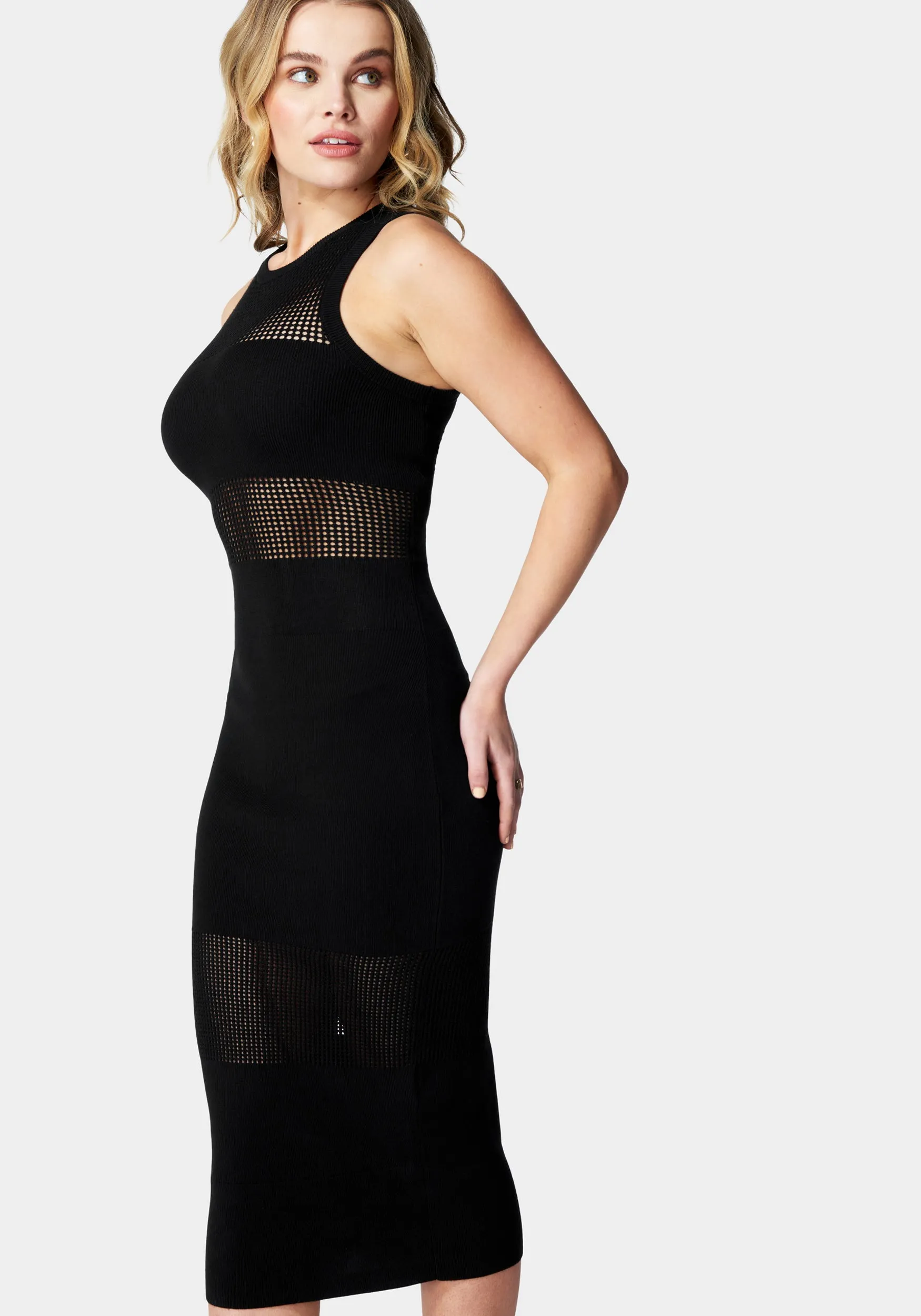 Sleeveless Pointelle Midi sold by Bebe product image thumbnail 2