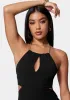Cut Out Chain Strap Detail Dress sold by Bebe