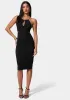 Cut Out Chain Strap Detail Dress sold by Bebe