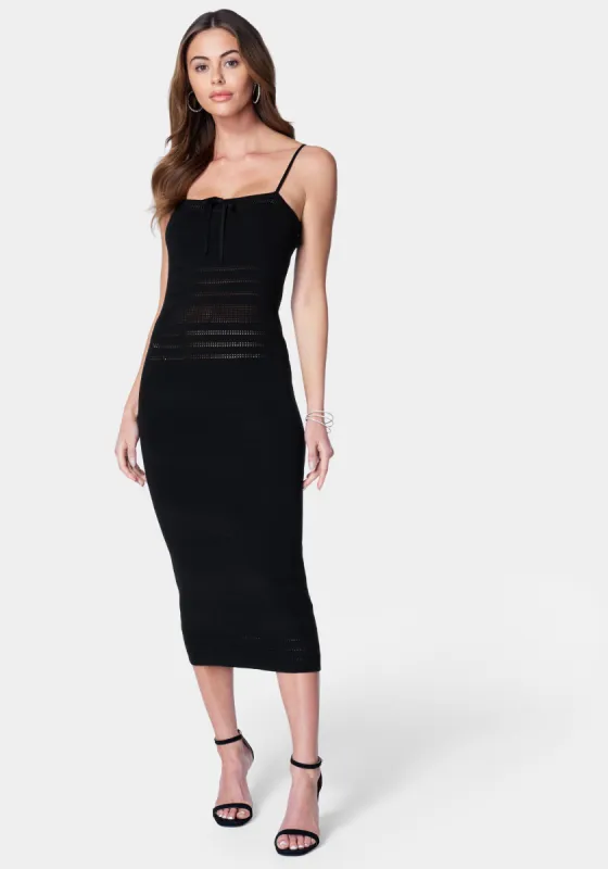 Crochet Tube Midi Dress sold by Bebe