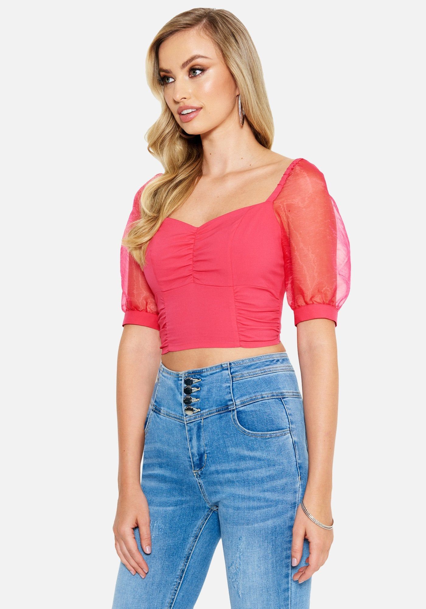 Poplin Organza Top sold by Bebe product image thumbnail 2