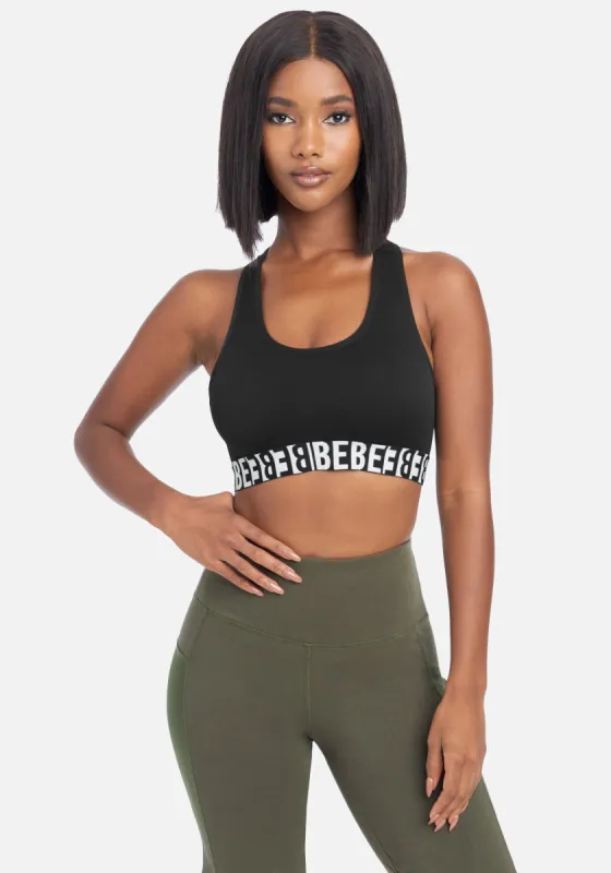 Bebe Sport Texture Mix Bra sold by Bebe