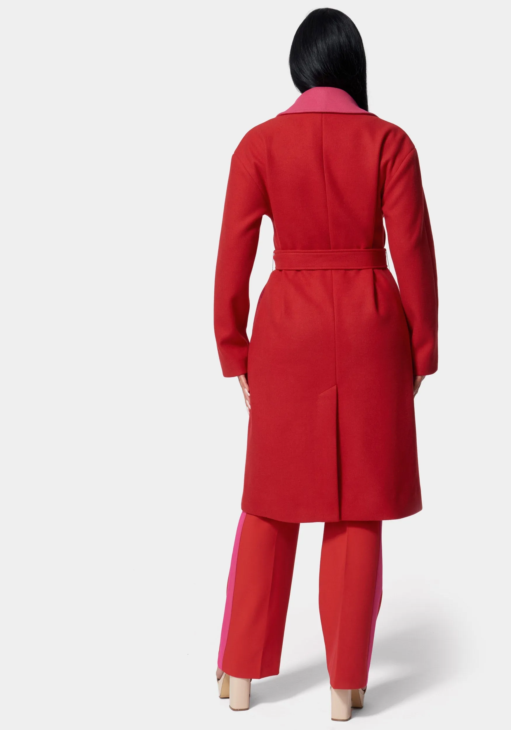 Two-Tone Long Coat sold by Bebe product image thumbnail 3