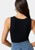 Bebe Logo V-Neck Rib Tank Top sold by Bebe