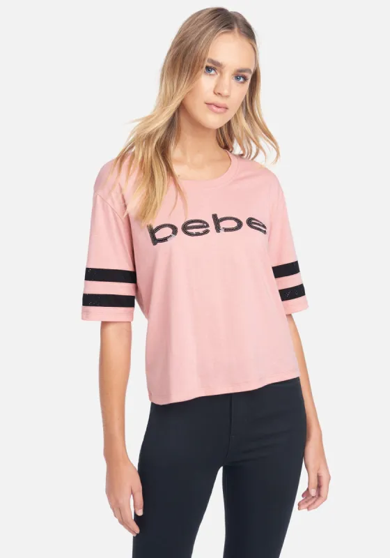 Sequin Boxy Bebe Boxy Tee sold by Bebe