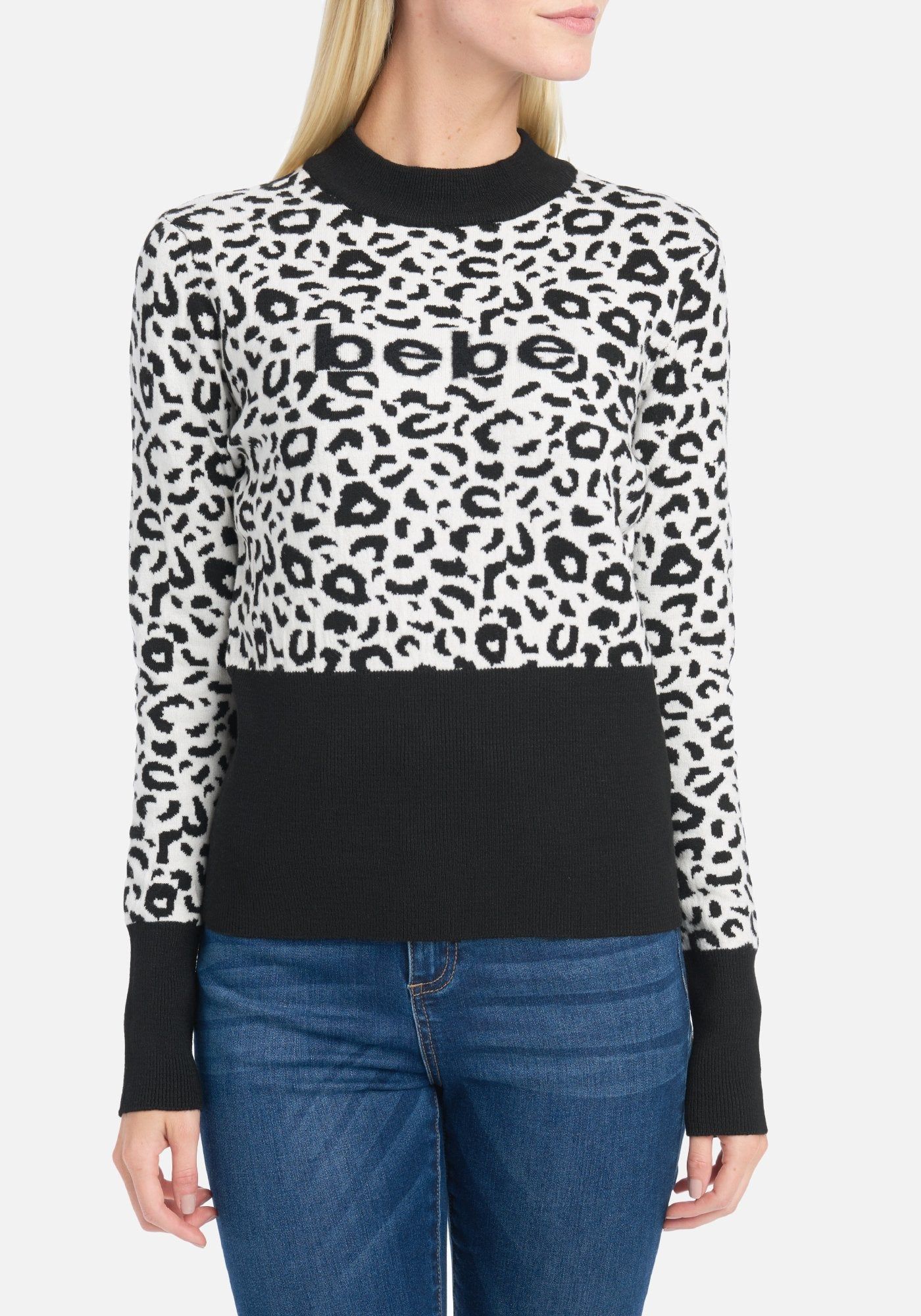 Bebe Logo Printed Sweater sold by Bebe