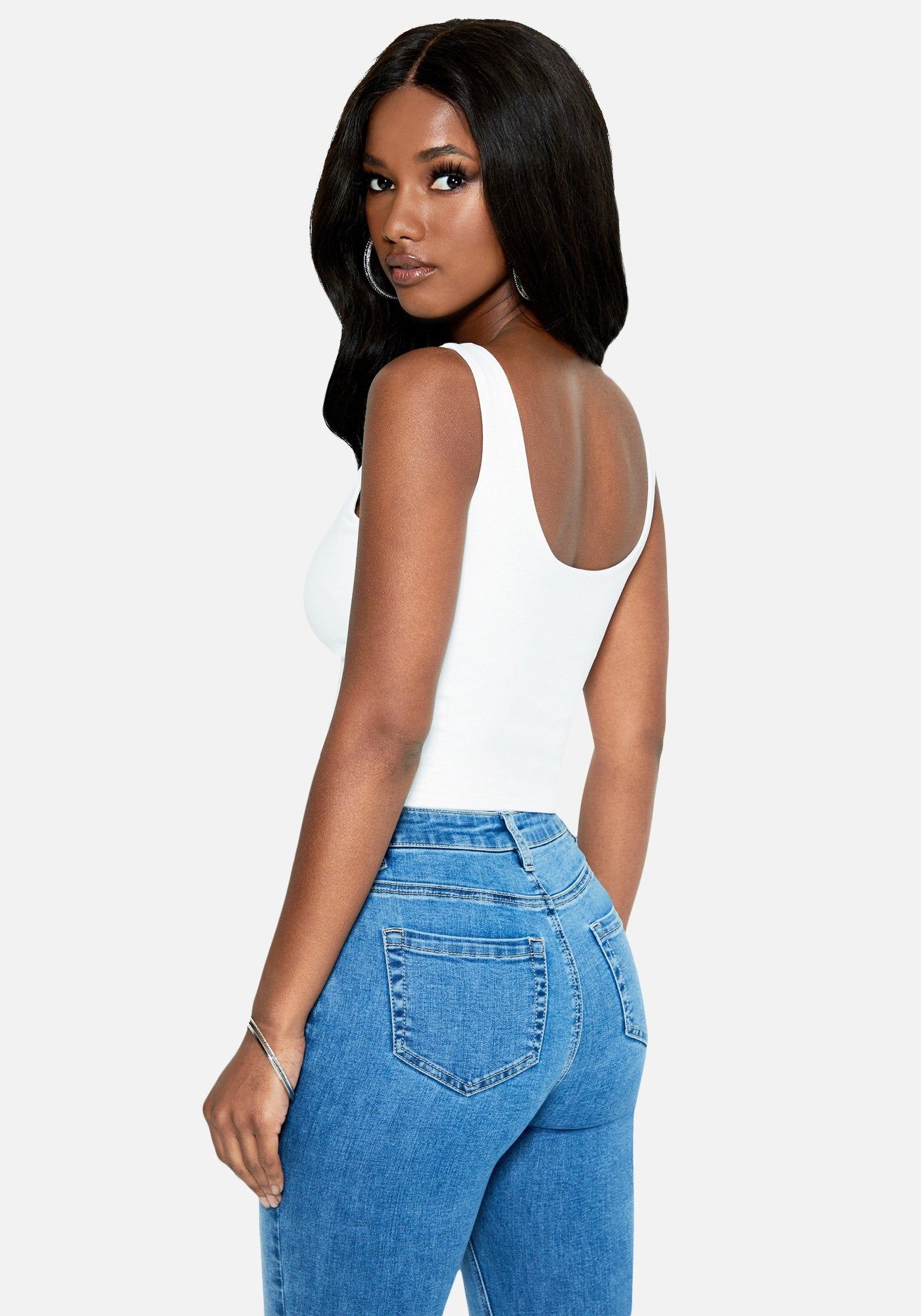 U-Shaped Keyhole Crop Top sold by Bebe product image thumbnail 3