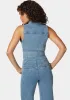 D Ring Belt Denim Wrap Top sold by Bebe