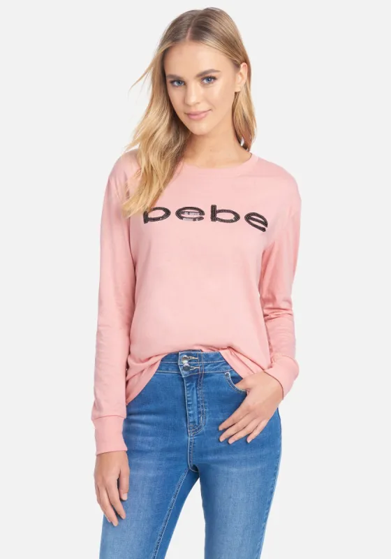 Sequin Bebe Long Sleeve Tee sold by Bebe